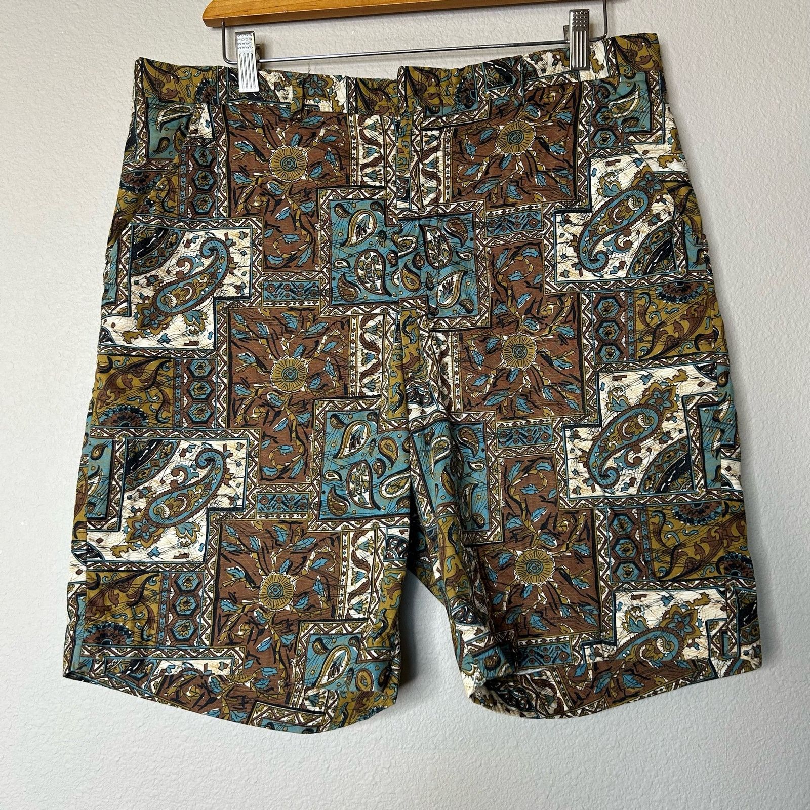Jantzen Jantzen Mens Shorts Vintage Paisley Retro Classic 60s Sz 36 Size US 36 / EU 52 - 2 Thumbnail