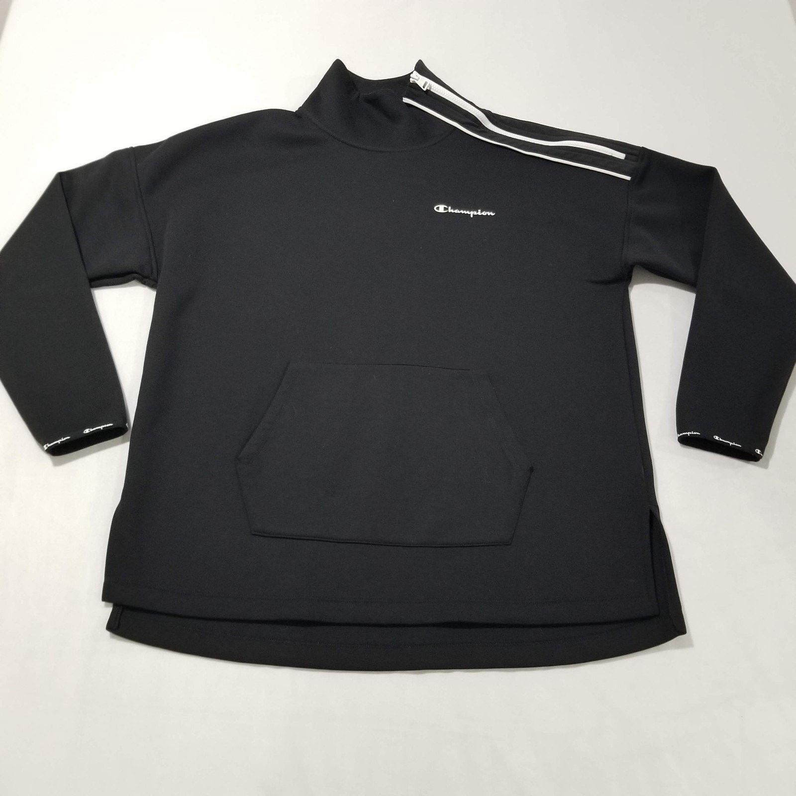 Champion Champion Sweatshirt Large Black Sport Mock Neck Pullover Size L / US 10 / IT 46 - 10 Thumbnail