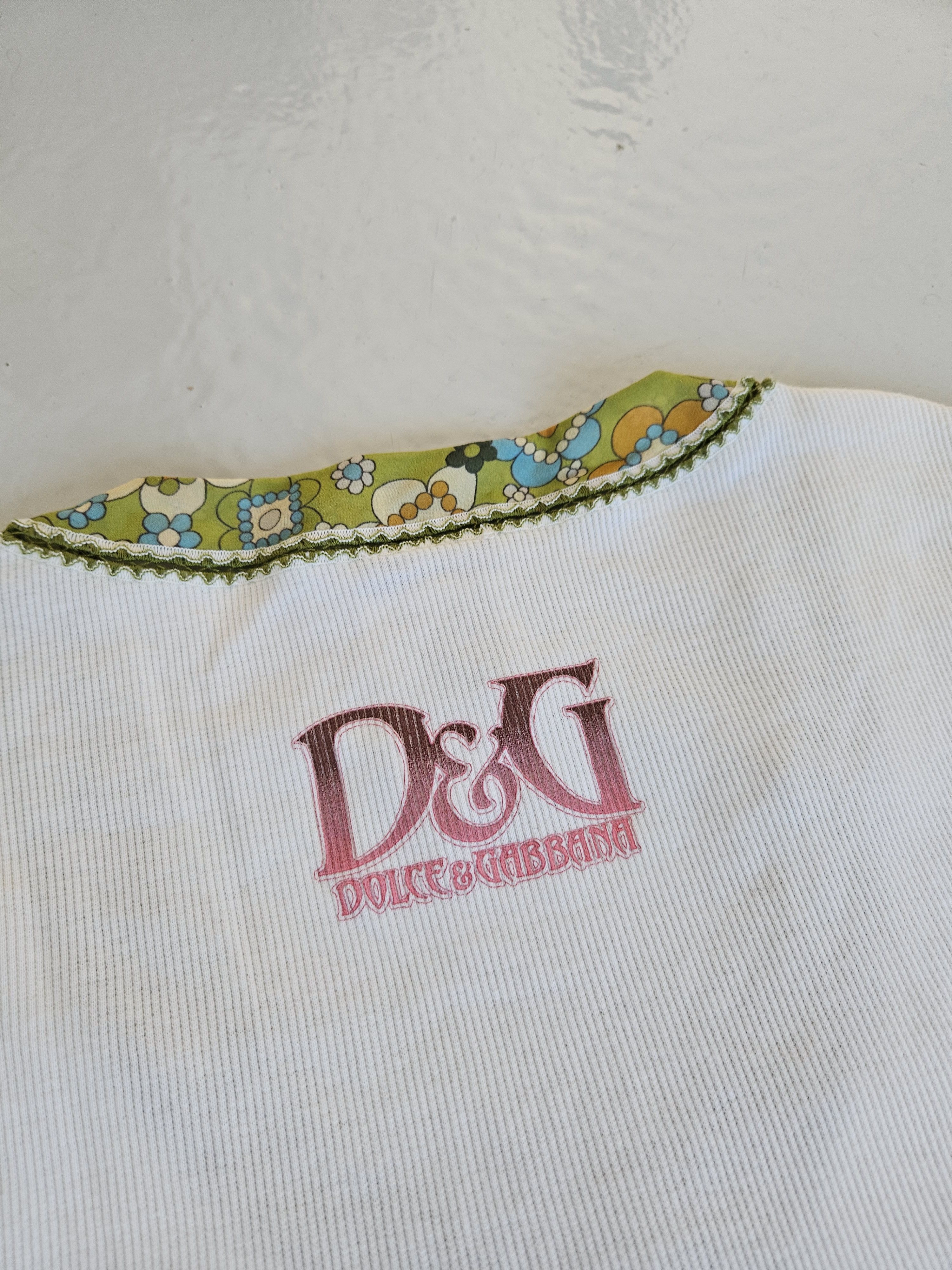 Dolce & Gabbana Archive y2k Dolce Gabbana Christine Croissant ribbed top Size XS / US 0-2 / IT 36-38 - 6 Thumbnail