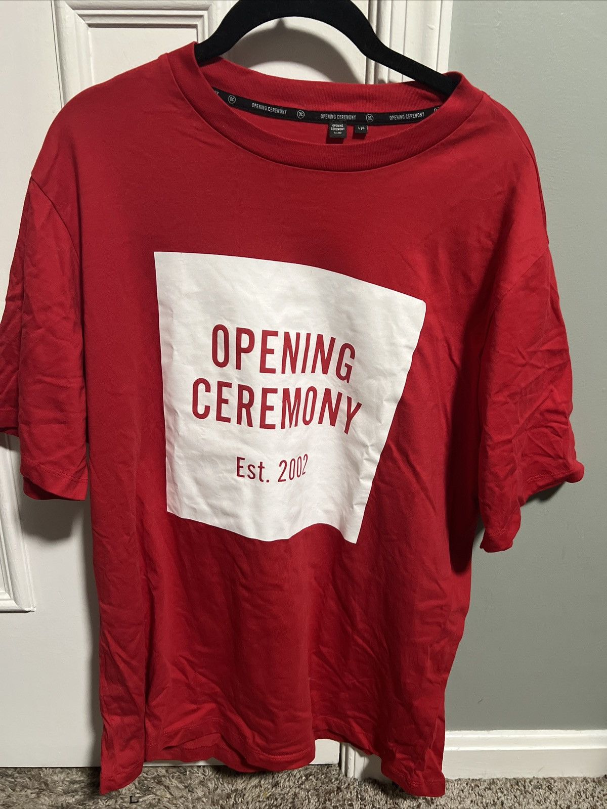 Opening Ceremony Opening Ceremony Box Logo Double Sided Mens Large Red Size US L / EU 52-54 / 3 - 1 Thumbnail