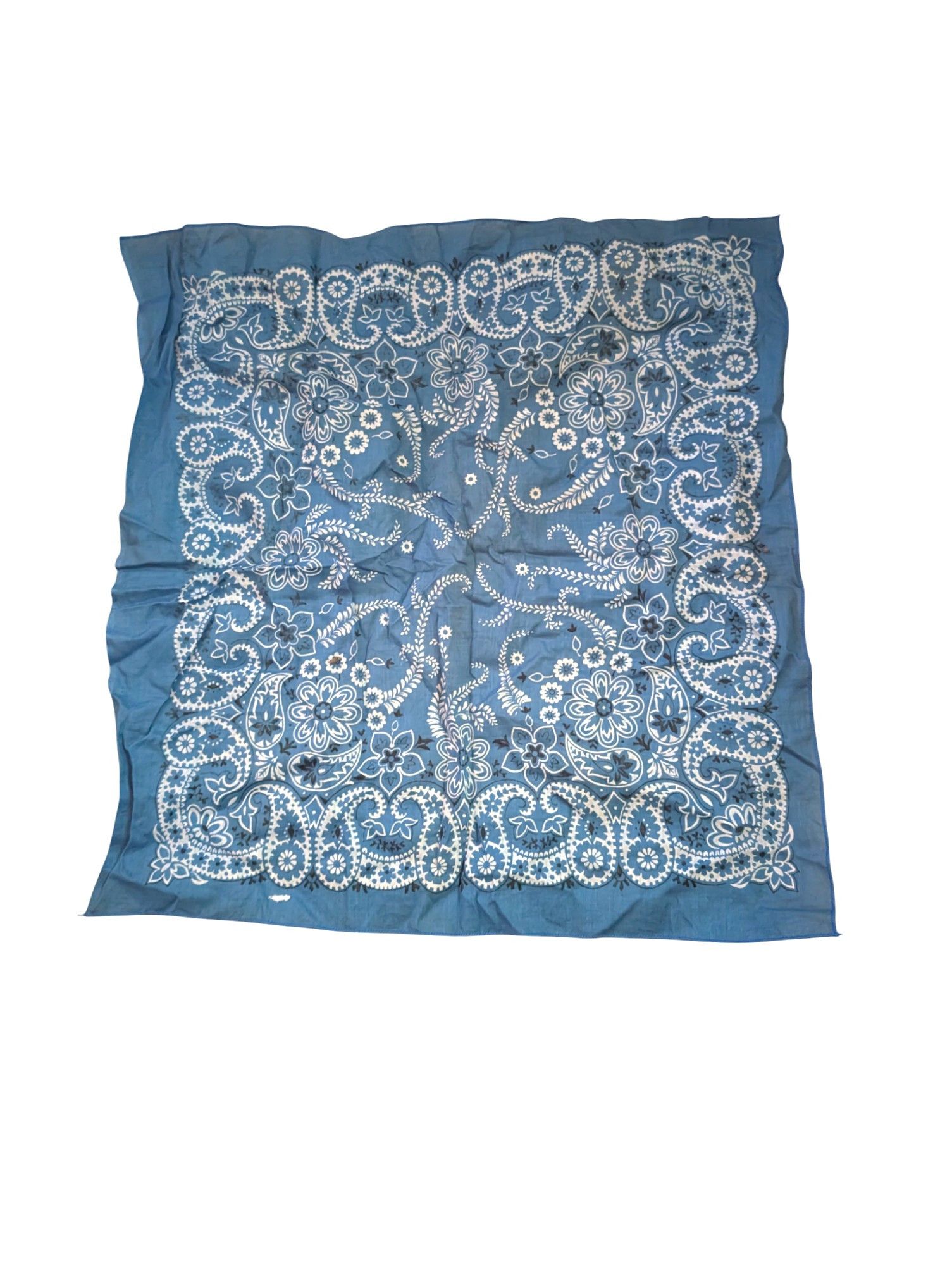 Vintage Vintage Tupac Blue Paisley Made In Usa Bandana Size ONE SIZE - 1 Thumbnail