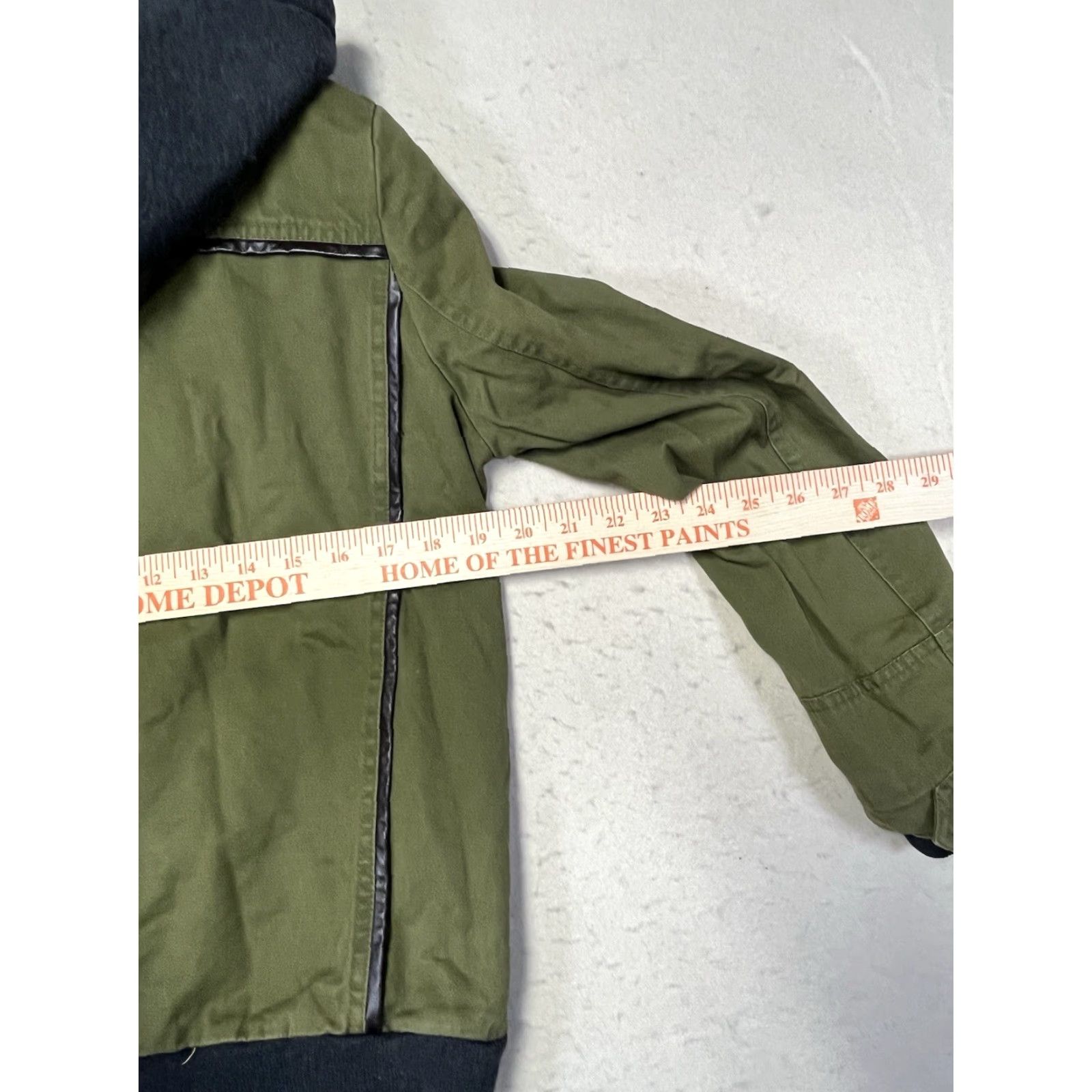 Vintage Naketano Green Jacket Womens M Full Zip Fleece Lined Hooded Size M / US 6-8 / IT 42-44 - 3 Thumbnail