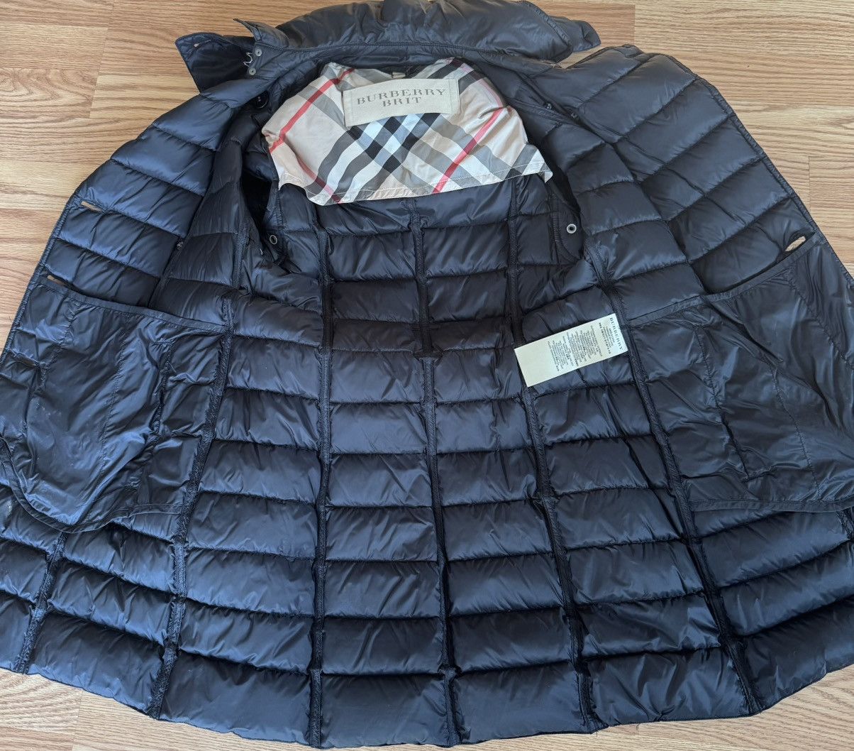 Burberry BURBERRY Brit Women's Black Belted Down Puffer Jacket Sz.S Size S / US 4 / IT 40 - 9 Thumbnail