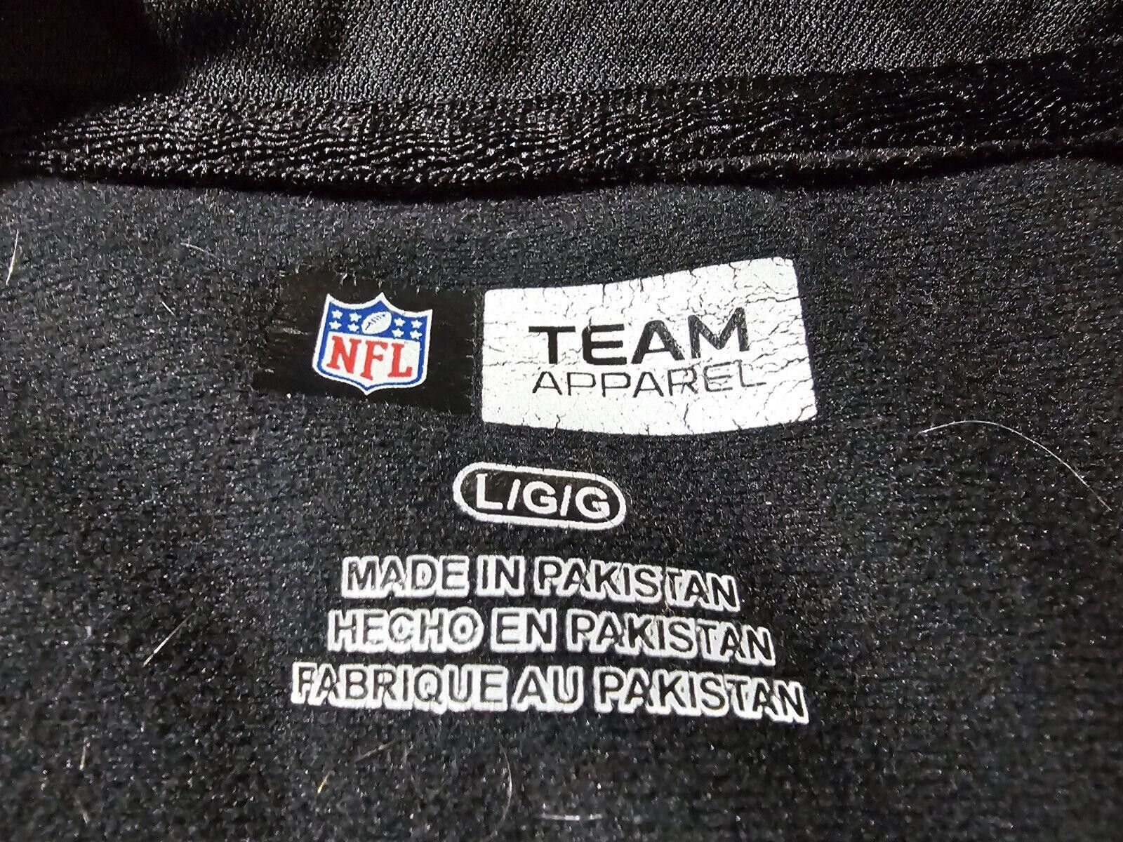 Designer NFL Team Apparel GreenBay Packers Fullzip L black sweatshirt Size ONE SIZE - 3 Thumbnail