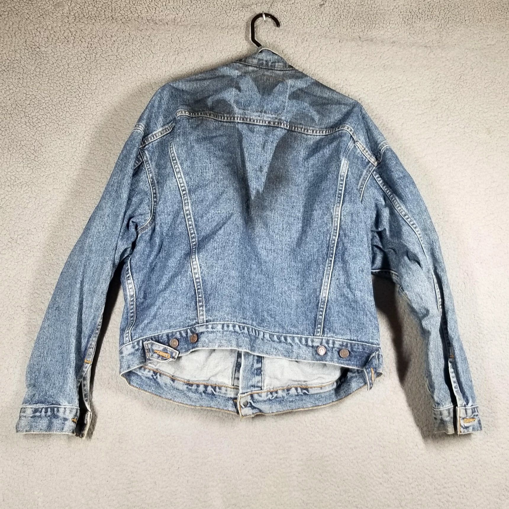 Levi's VINTAGE Levi's Jacket Mens Large ROAD Goat Flaw Blue Denim Trucker 70598-4891 Size US L / EU 52-54 / 3 - 3 Thumbnail