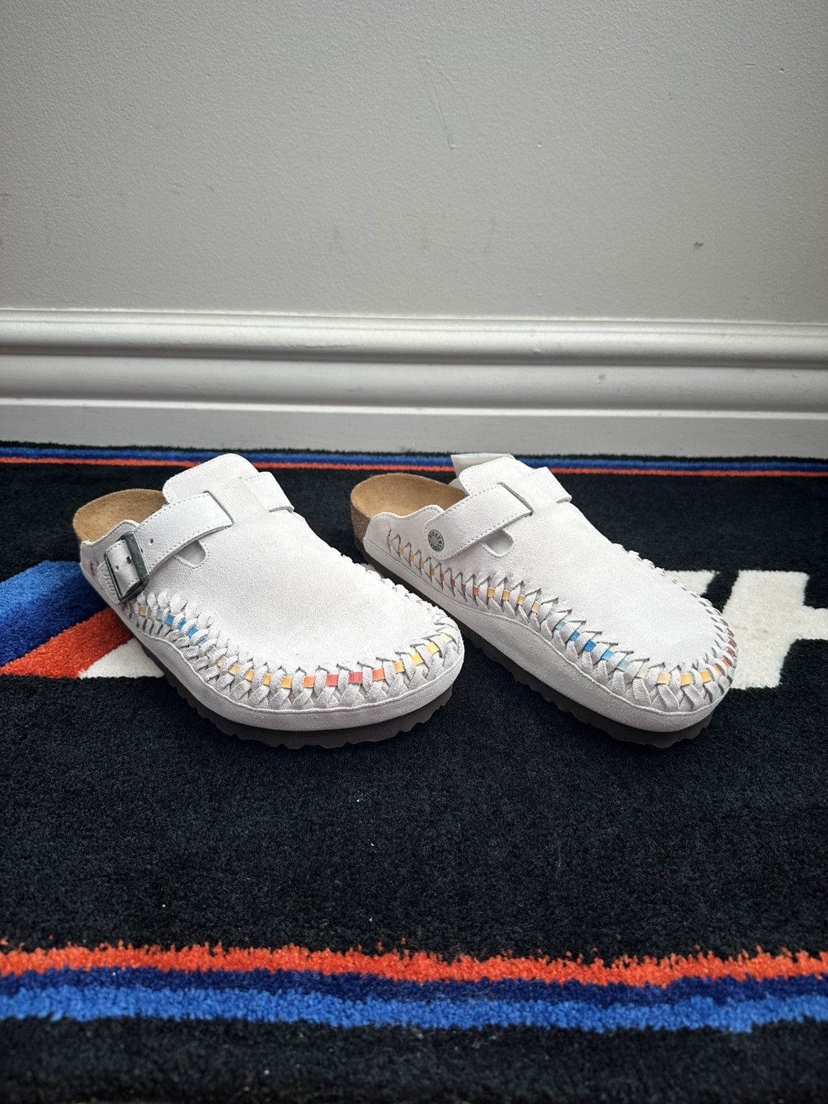 Birkenstock × Kith Birkenstock x Kith Boston Woven Antique White/Tie Dye Size US 8 / EU 41 - 2 Thumbnail
