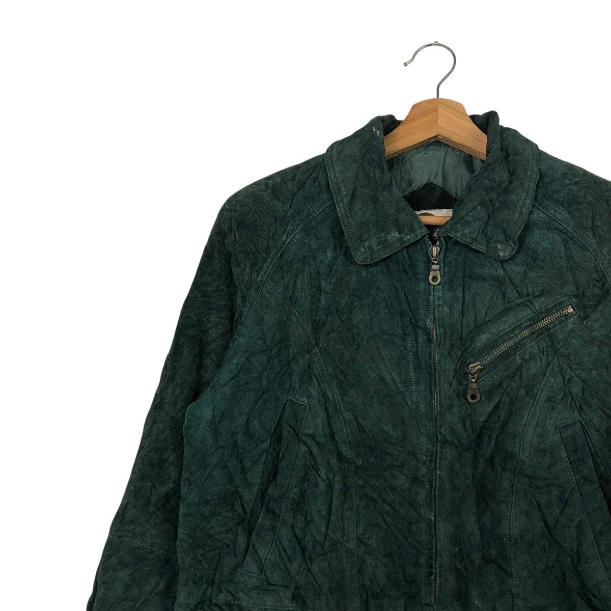 Japanese Brand 🔥VINTAGE CHORE LEATHER JACKET OUT BROOK ISSEY MIYAKE Size US S / EU 44-46 / 1 - 7 Thumbnail