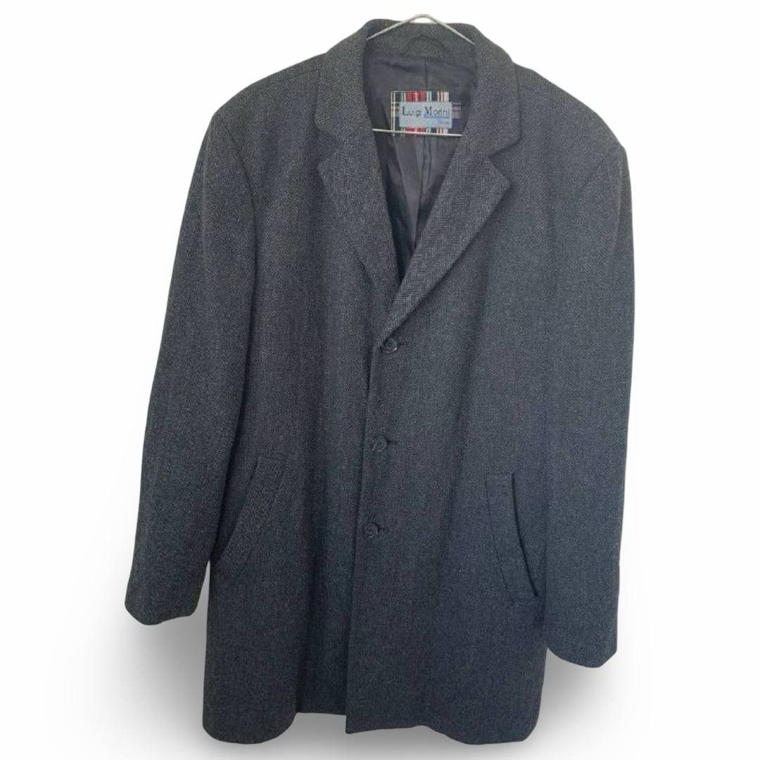 Vintage VTG Herringbone tweed coat #976 Size US M / EU 48-50 / 2 - 1 Thumbnail