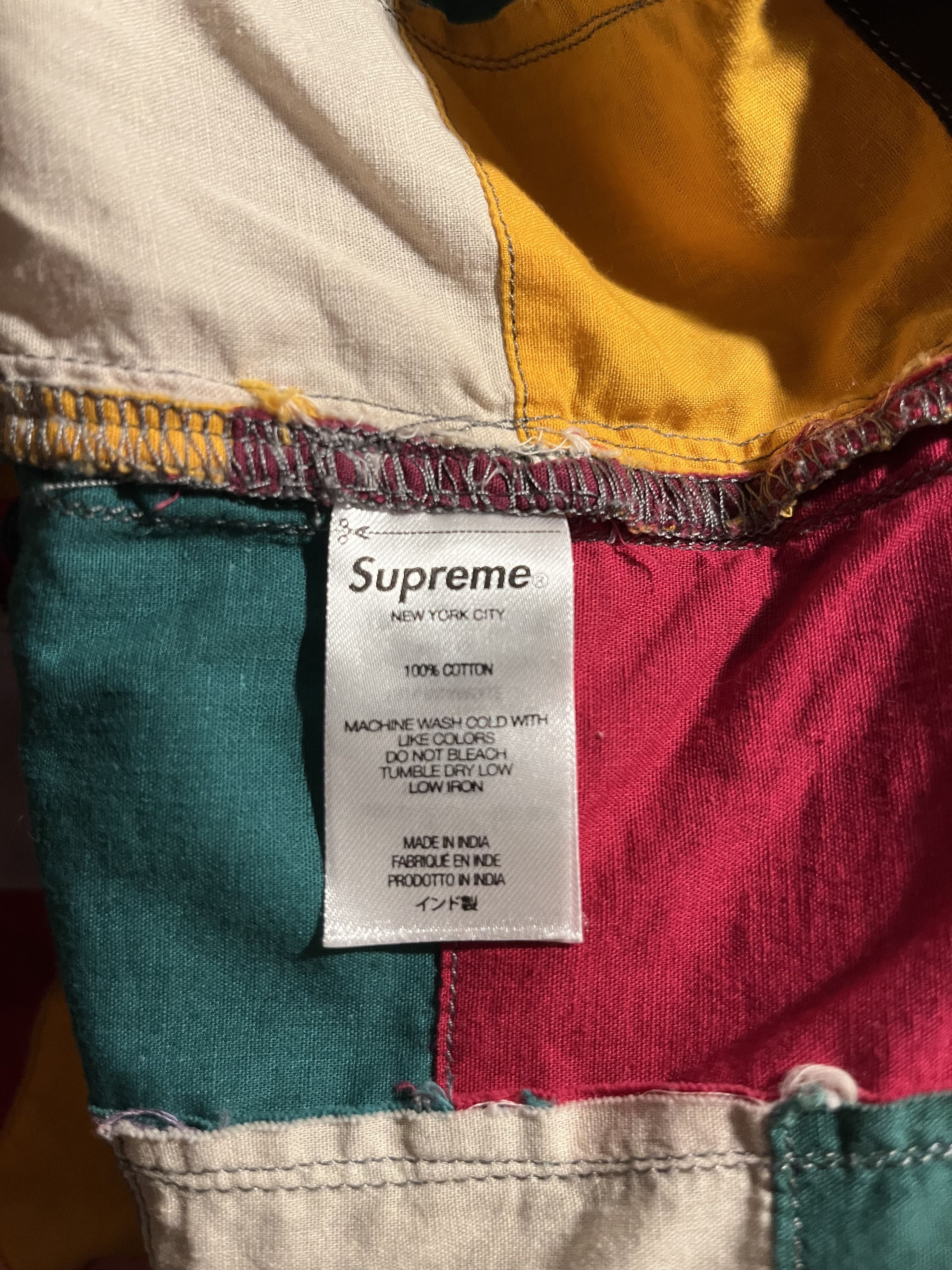 Supreme Supreme Patchwork S/S Shirt Size US L / EU 52-54 / 3 - 6 Thumbnail