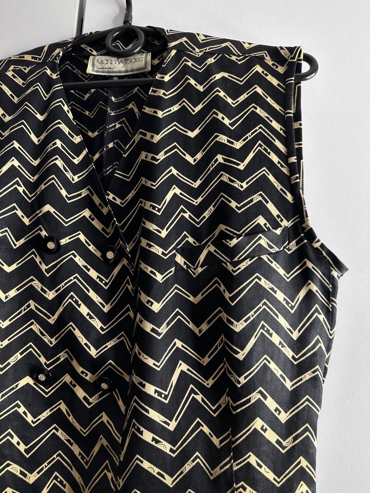 Versace Rrp 1270$ 🔥 Gianni Versace Vintage Sleeveless Dress Size M / US 6-8 / IT 42-44 - 7 Thumbnail