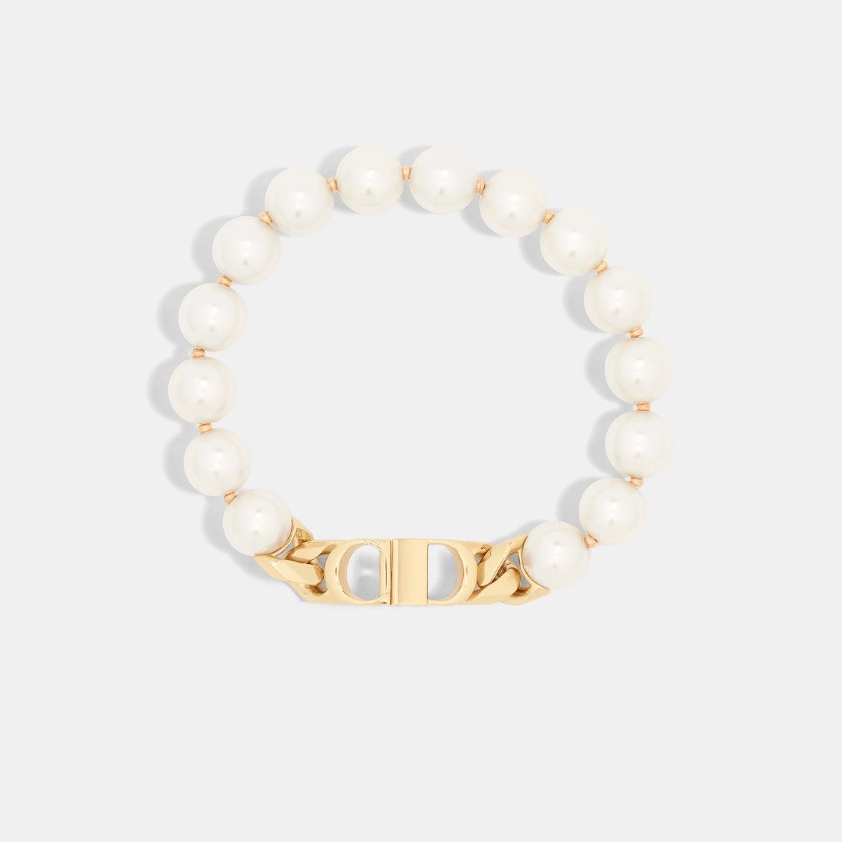 Dior o1bcso1str0126 Size: OS/Cd Pearls Bracelet in White Size ONE SIZE - 1 Thumbnail