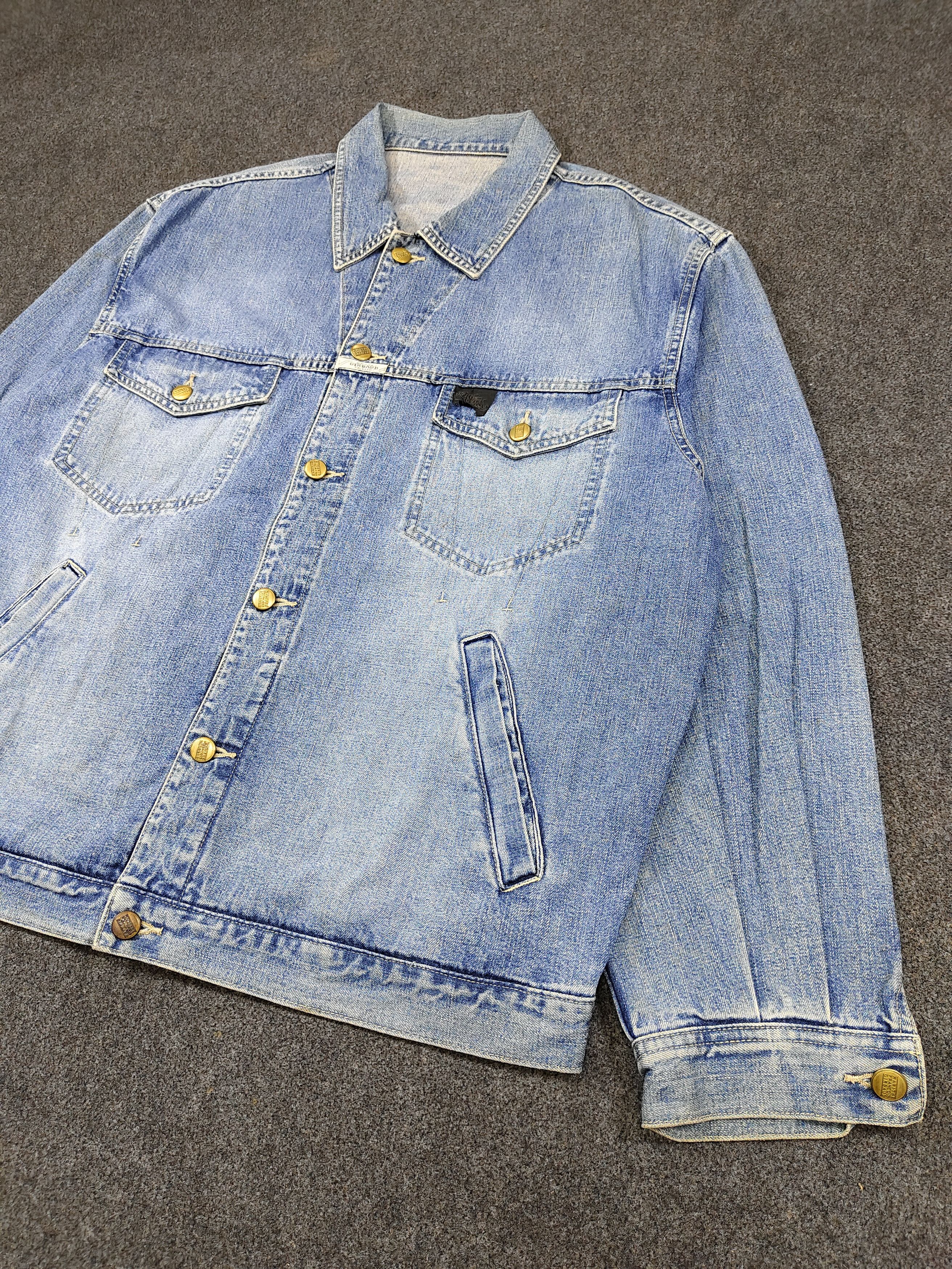 Marithe + Francois Girbaud 90s MFG🔥Stone Washed Y2K Oversize Denim Jacket Size US L / EU 52-54 / 3 - 3 Thumbnail