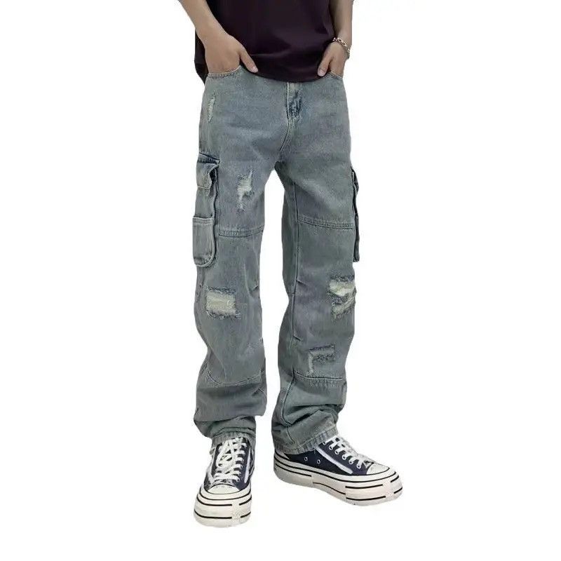 Other Multi-pocket hole high-end heavy washing loose tide Size US 28 / EU 44 - 6 Thumbnail
