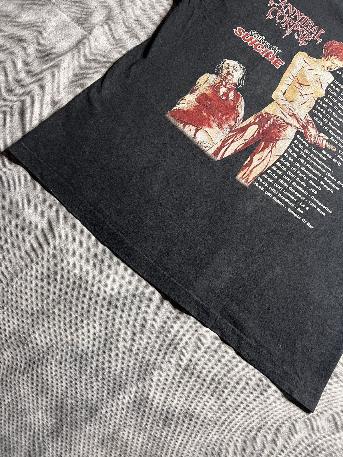 Vintage Cannibal Corpse 90s Gallery of Suicide Long Sleeve Size US XL / EU 56 / 4 - 15 Thumbnail