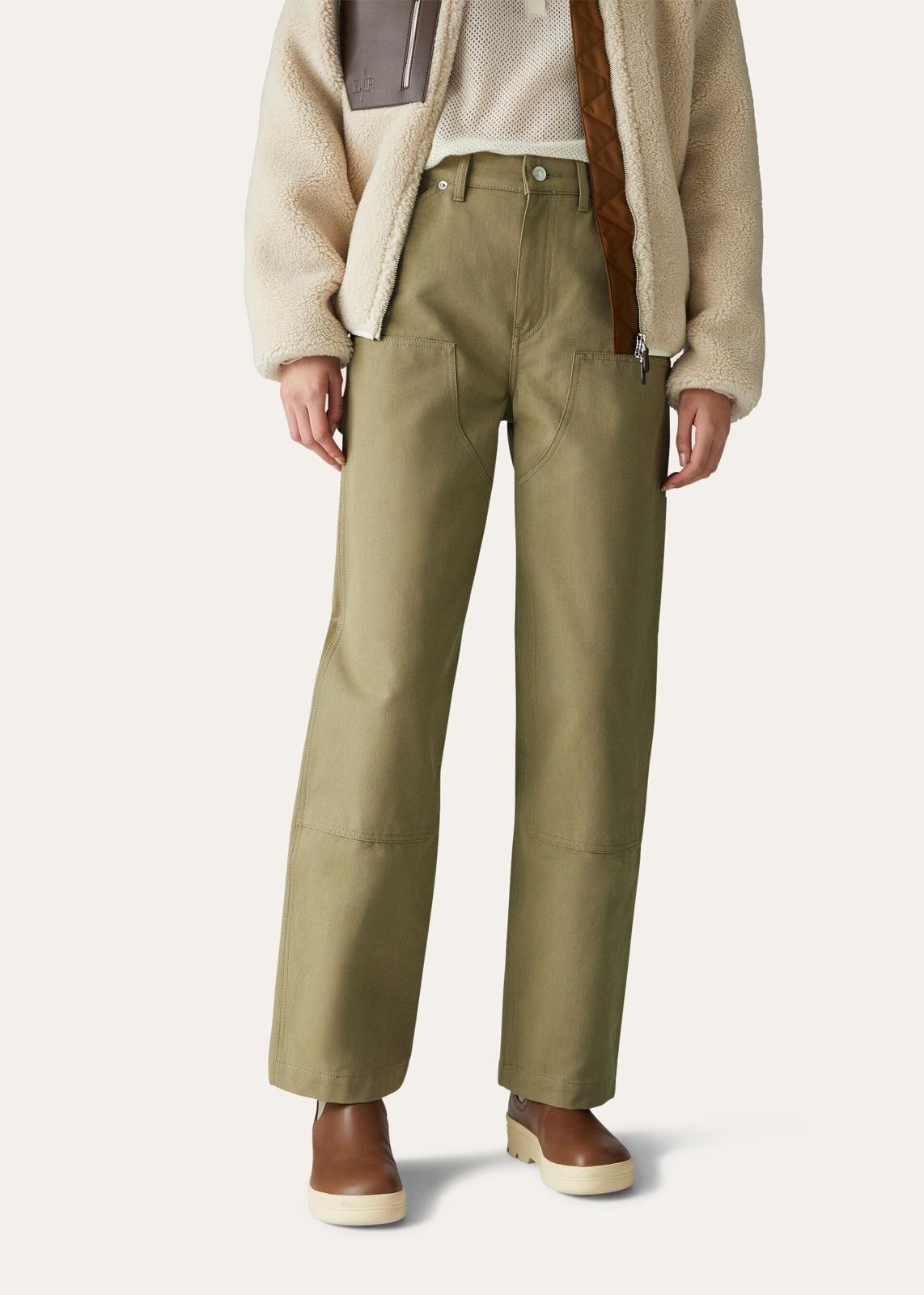Loro Piana o1srvl11e0125 Hans Horsey Panama Pant in Khaki Size 30" / US 8 / IT 44 - 7 Thumbnail