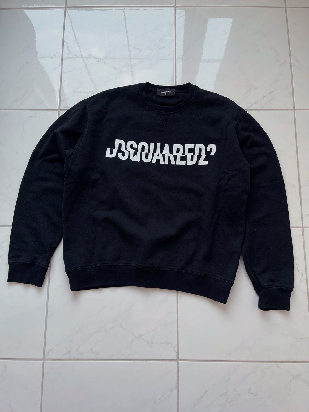 Dsquared2 Dsquared2 Big Logo Sweatshirt Black Size US XL / EU 56 / 4 - 1 Thumbnail