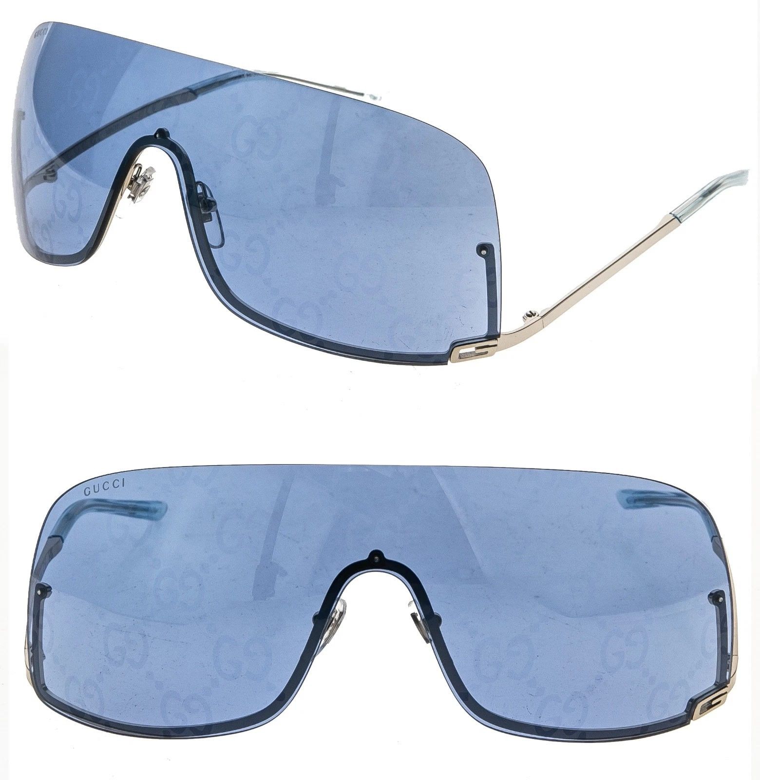 GUCCI 1560 Silver Blue GG Print Gg1560S Sunglasses 003