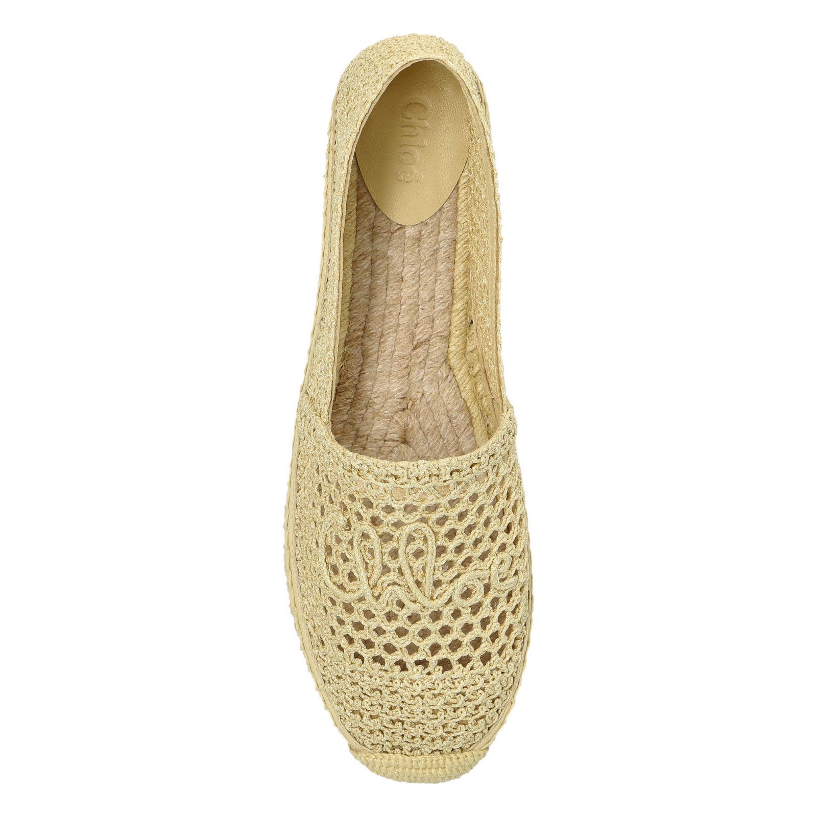 Chloe Chloe Isla Beige Mesh Espadrilles New & Authentic New & Auth Size US 7 / IT 37 - 3 Thumbnail