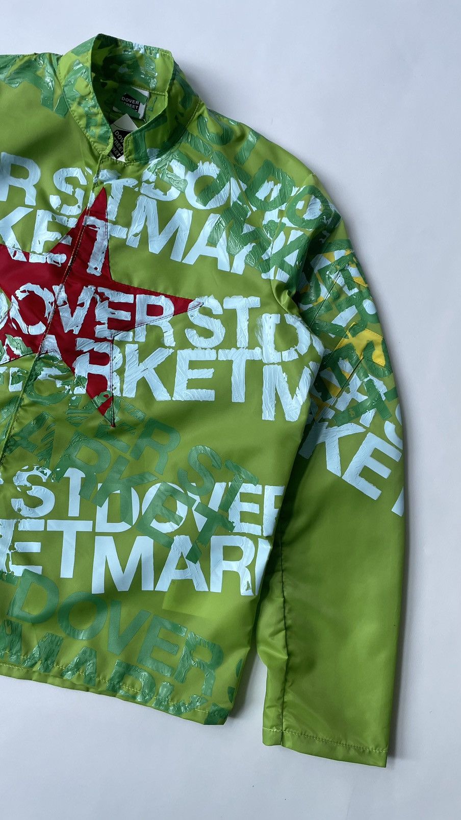 Painted Lime Nylon Utility Jacket