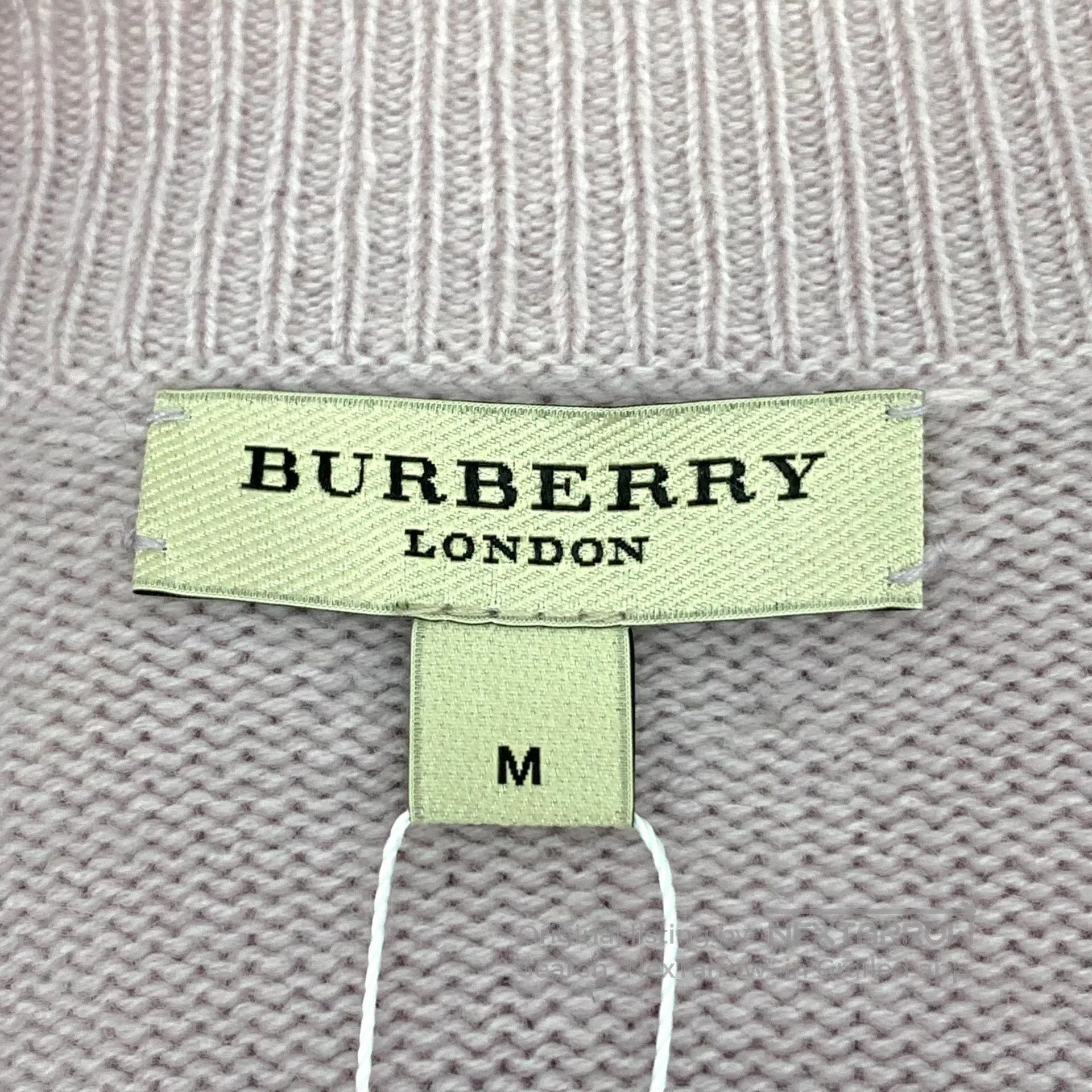 Burberry Burberry Pink cashmere V-neck single-breasted long-sleeved Size M / US 6-8 / IT 42-44 - 6 Thumbnail