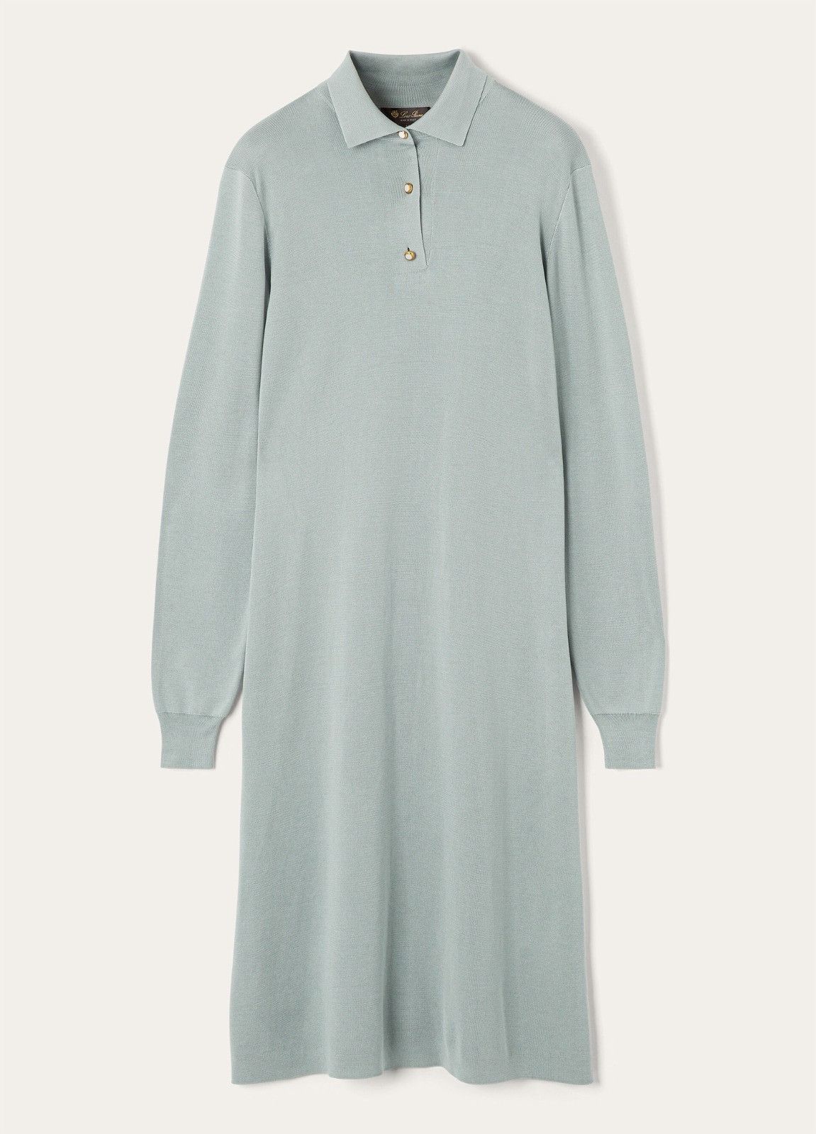 Loro Piana o1srvl11e0526 FAP6276 Lyskamm Midi Dress in Light Blue Size L / US 10 / IT 46 - 1 Thumbnail