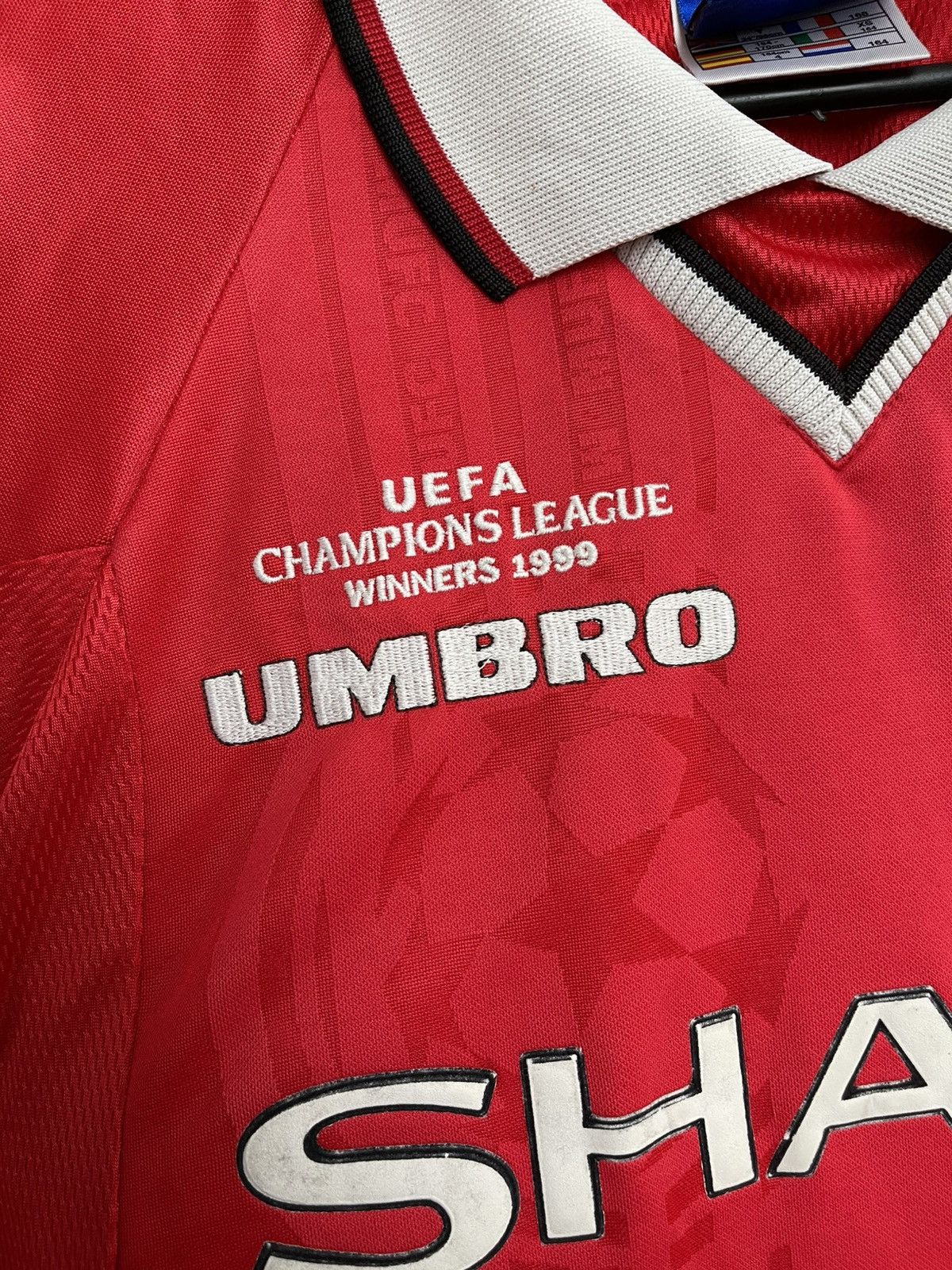 Umbro 1999/2000 Umbro Manchester United Vintage Soccer Jersey Tee Size US S / EU 44-46 / 1 - 7 Thumbnail