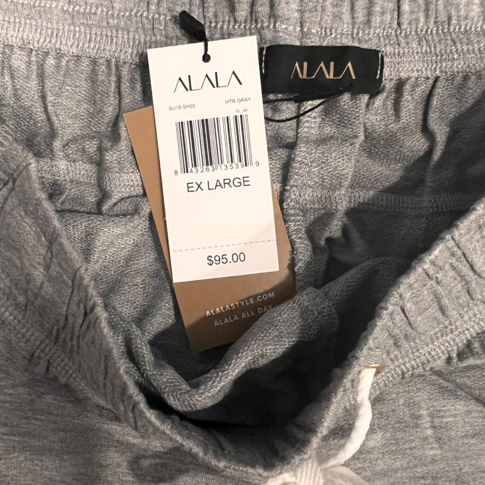 Designer ALALA HERON SHORTS Cozy Casual Women's French Terry Shorts Size 40" / US 18 - 5 Thumbnail