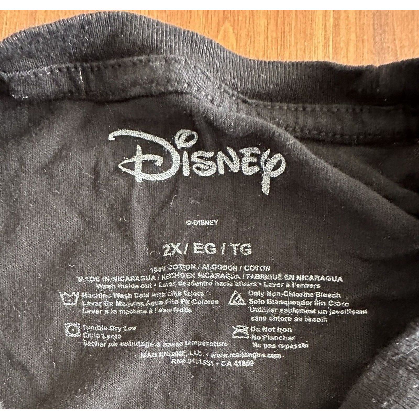Disney Disney Lilo & Stich Black T-shirt 2XL 100%Cotton Anime RARE Size US XL / EU 56 / 4 - 4 Thumbnail