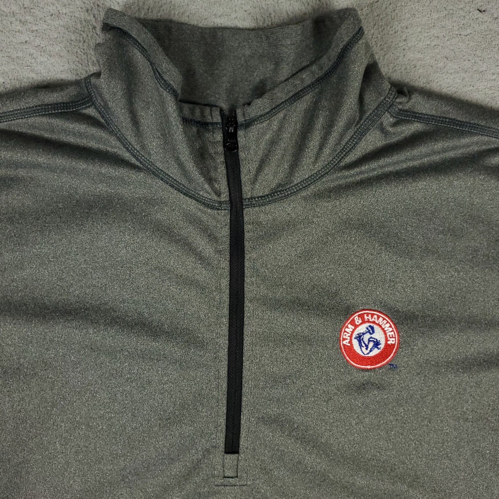 The North Face VINTAGE The North Face Sweater Pullover Mens XL Long Sleeve Gray 1/4 Zip Lightweight Performance Active Wear Size US XL / EU 56 / 4 - 2 Thumbnail