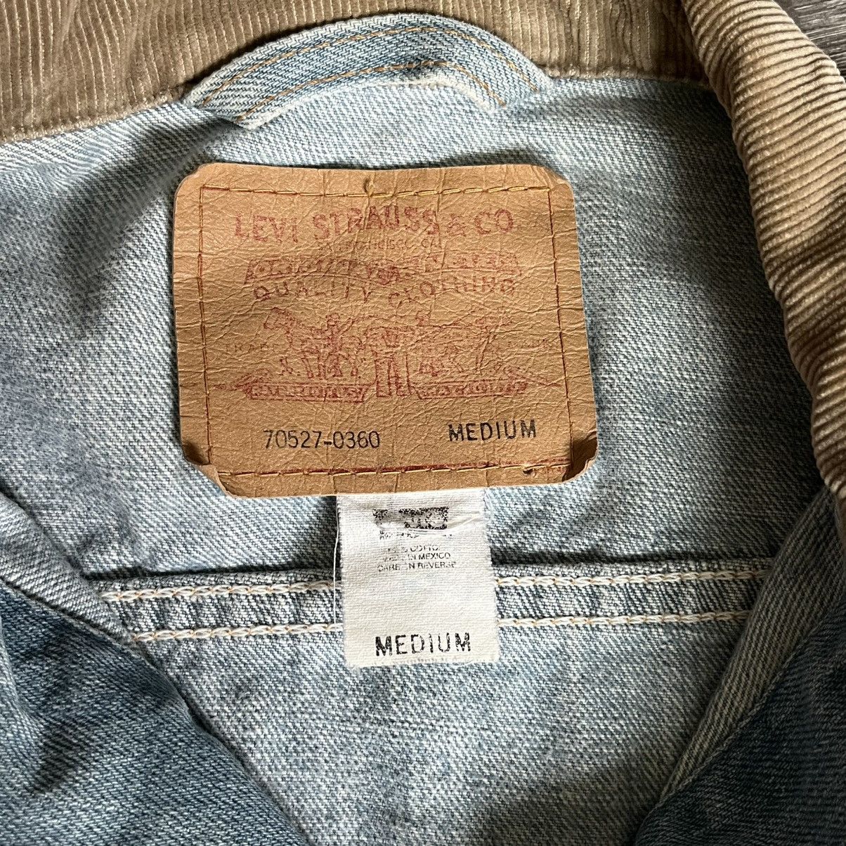 Levi's Vintage 1990s Levi’s 70527-0360 Corduroy Collar Denim Jacket Size US M / EU 48-50 / 2 - 8 Thumbnail