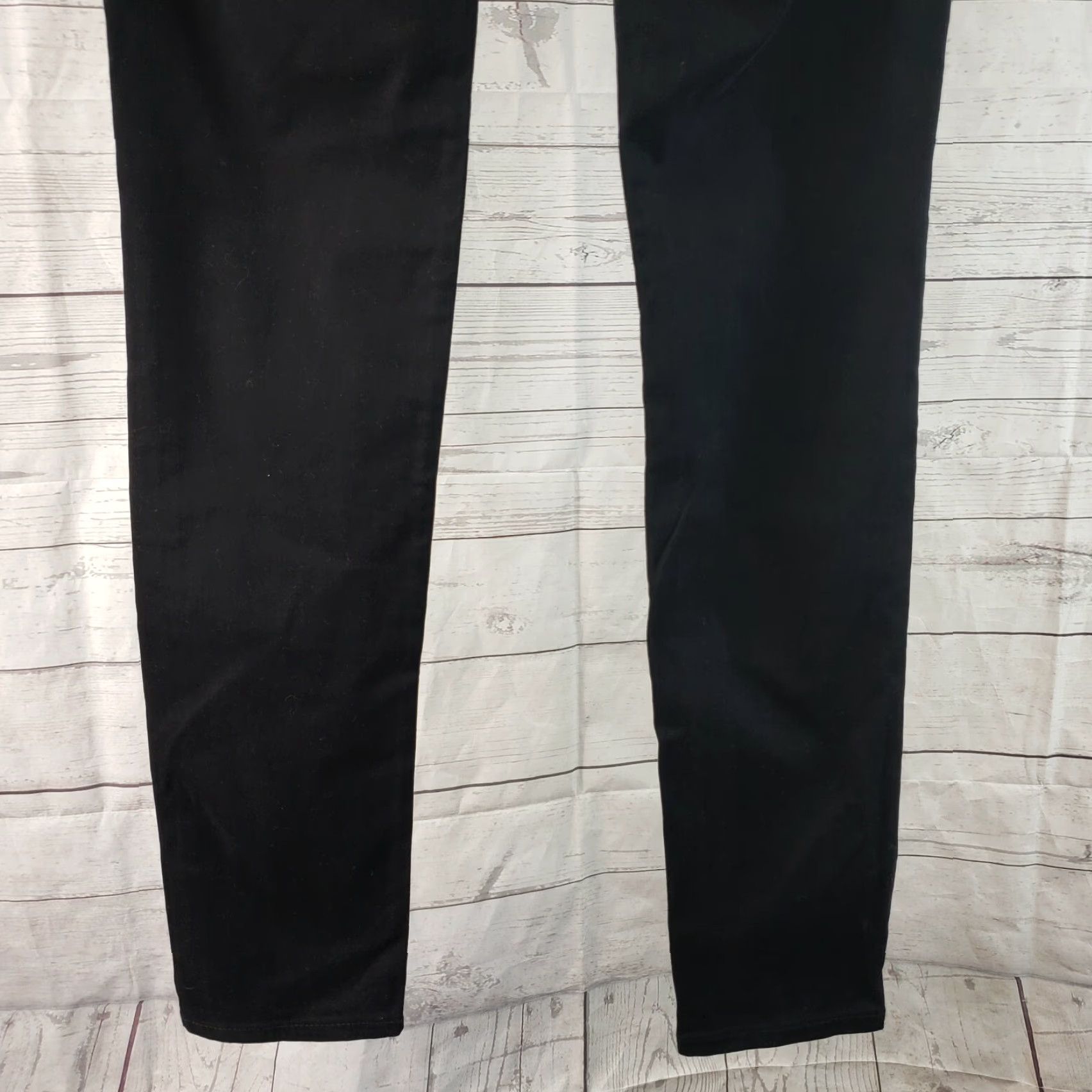 Vintage Adriano Goldschmied Womens Leggings The Middi Mid Rise Sz 29 Solid Black Size 29" - 5 Thumbnail