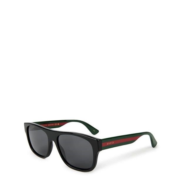 Gucci GUCCI Men'S Web Square Sunglasses Size ONE SIZE - 1 Thumbnail