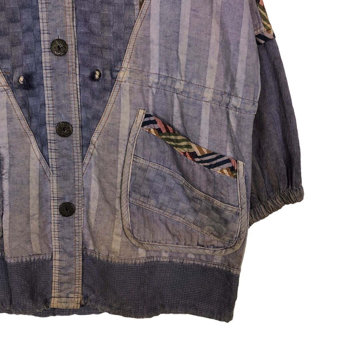 Japanese Brand × Vintage 🔥VINTAGE TRADITIONAL BUTTON JACKET NATIVE ISSEY MIYAKE JAPAN Size US M / EU 48-50 / 2 - 5 Thumbnail