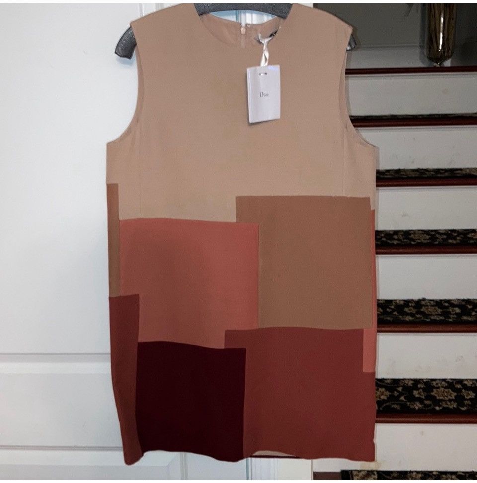 Christian Dior Monsieur Christian Dior color block sleeveless Dress Size M / US 6-8 / IT 42-44 - 1 Thumbnail