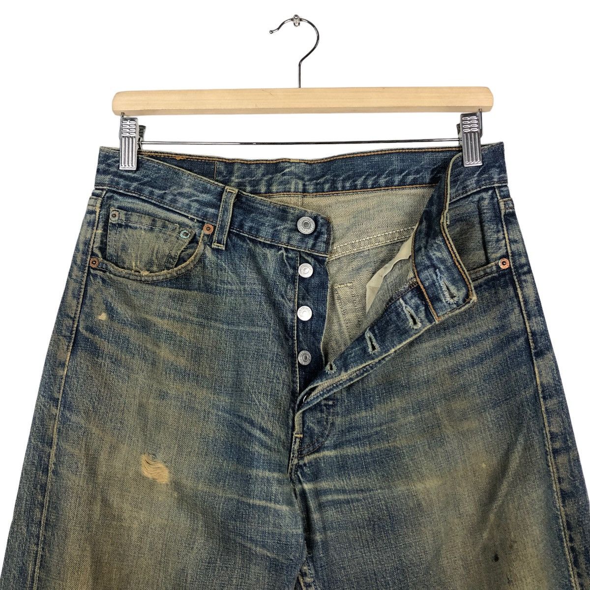 Levi's 🔥Vintage Distressed Denim Rusty Levi’s 501 Travis Scott Size US 30 / EU 46 - 13 Thumbnail