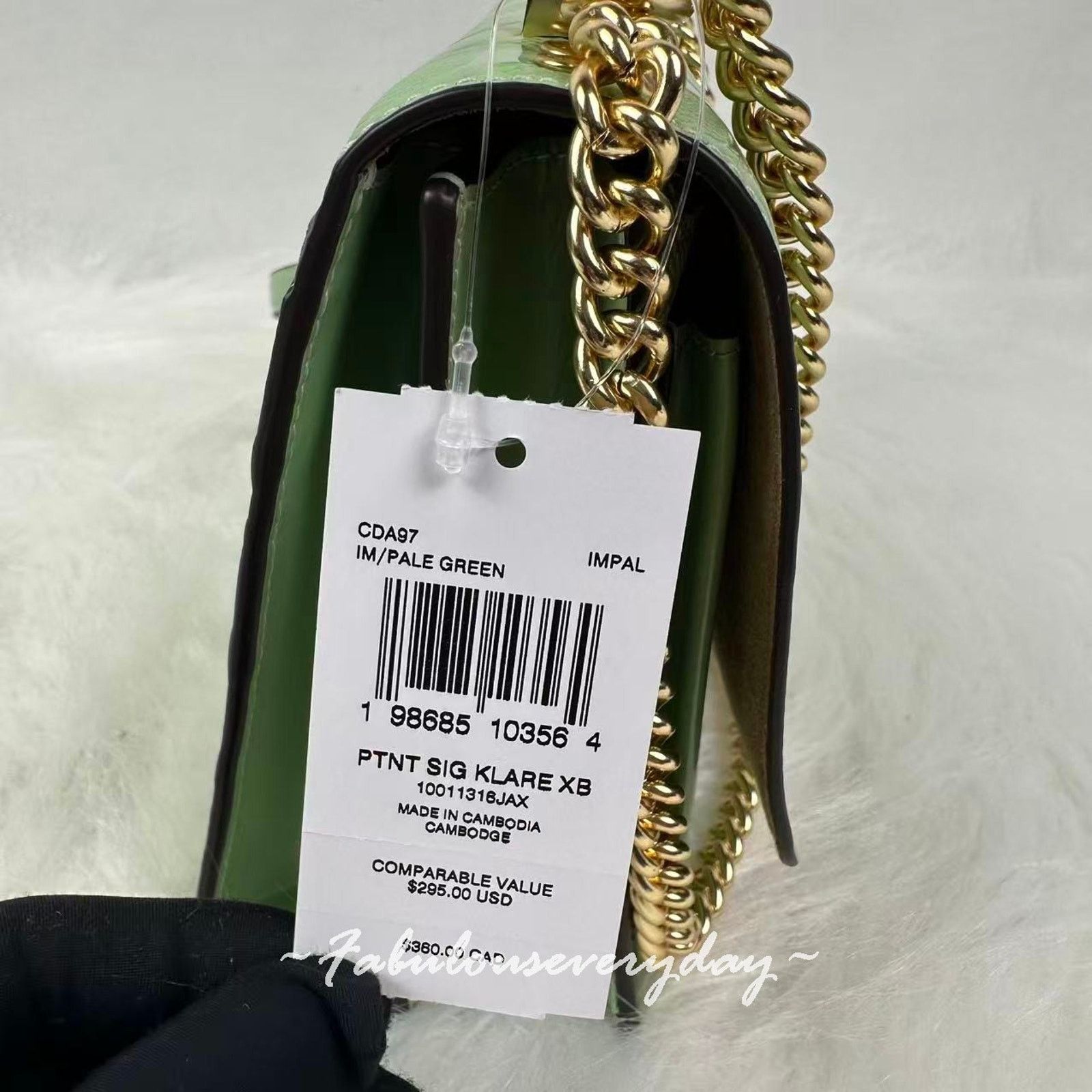 Coach Coach Klare Crossbody Bag Signature Leather/Gold/Pale Green Size ONE SIZE - 4 Thumbnail
