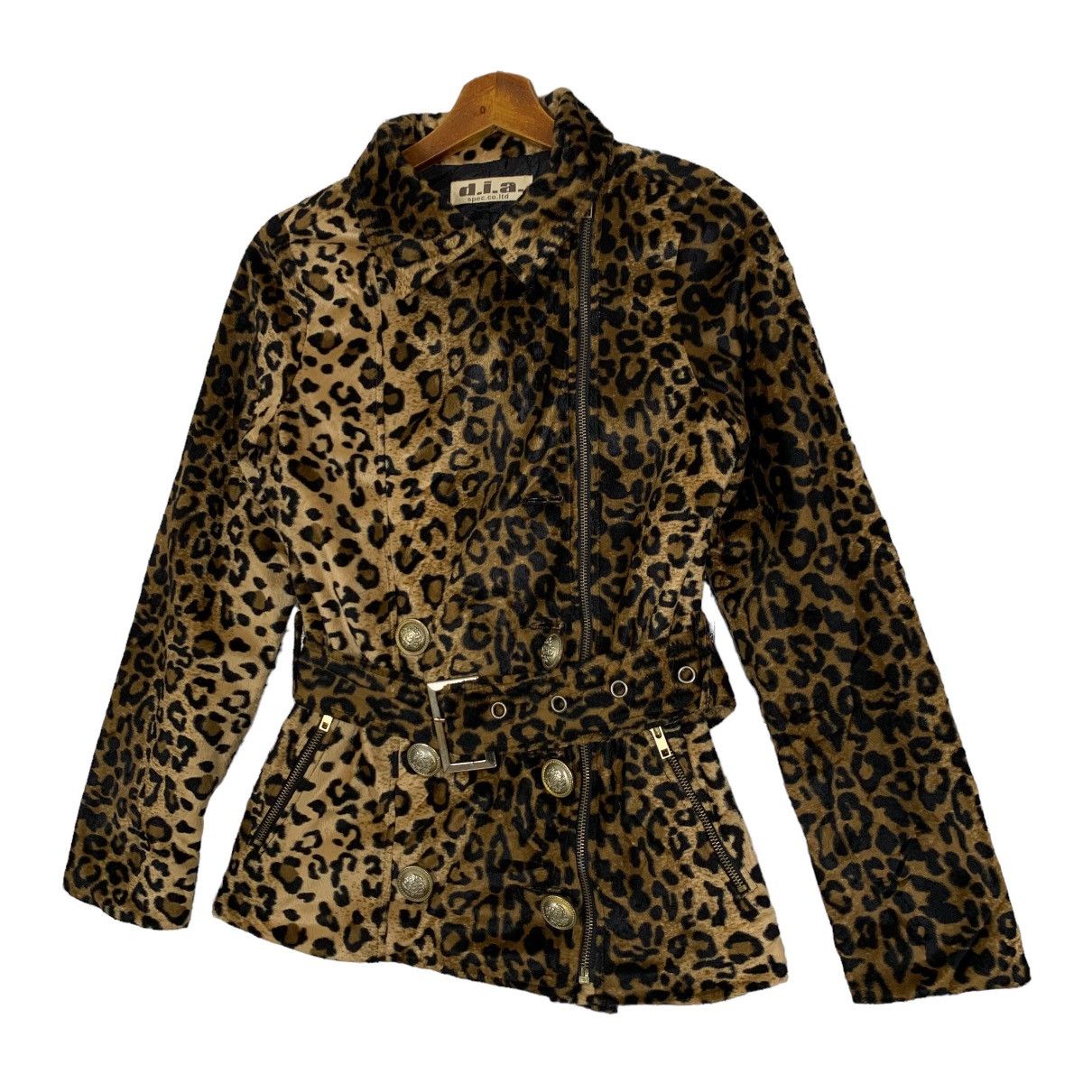 If Six Was Nine Vintage d.i.a. Leopard Fur Double Breasted Jacket Size S Size S / US 4 / IT 40 - 4 Thumbnail