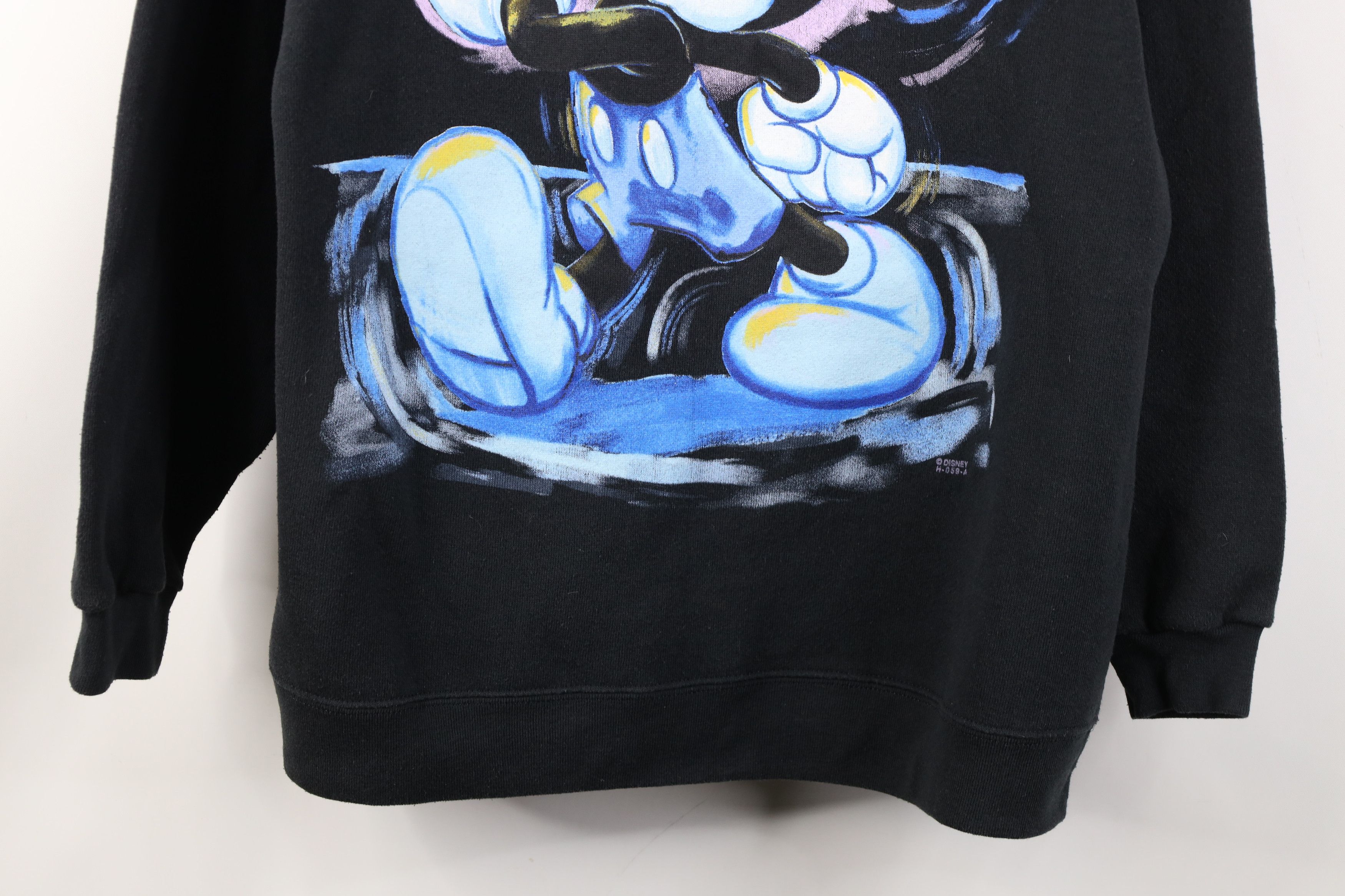 Disney Vintage 90s Disney Jumbo Mickey Mouse Painted Sweatshirt Size S / US 4 / IT 40 - 3 Thumbnail