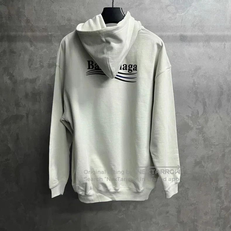 Balenciaga Balenciaga White Logo Hoodie. Size US S / EU 44-46 / 1 - 2 Thumbnail