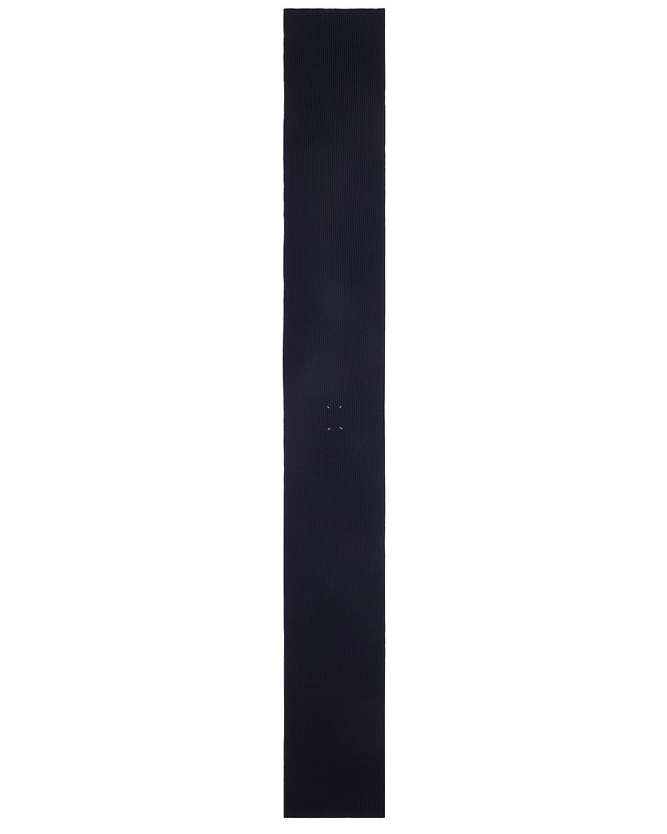 Maison Margiela o1y1224 Size: OS / Ribbed Scarf in Navy Size ONE SIZE - 2 Thumbnail