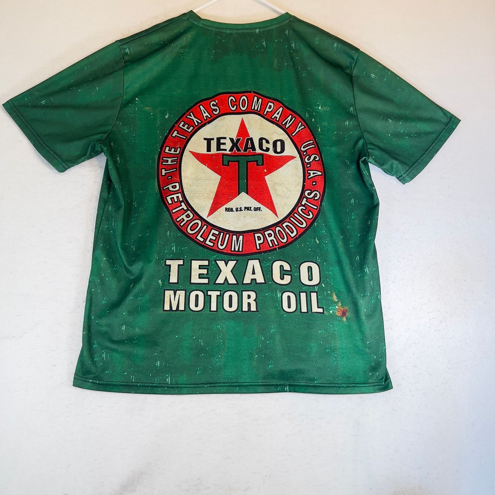 Other Texaco Motor Oil Retro Green Graphic Pullover Shirt Large Size US L / EU 52-54 / 3 - 6 Thumbnail