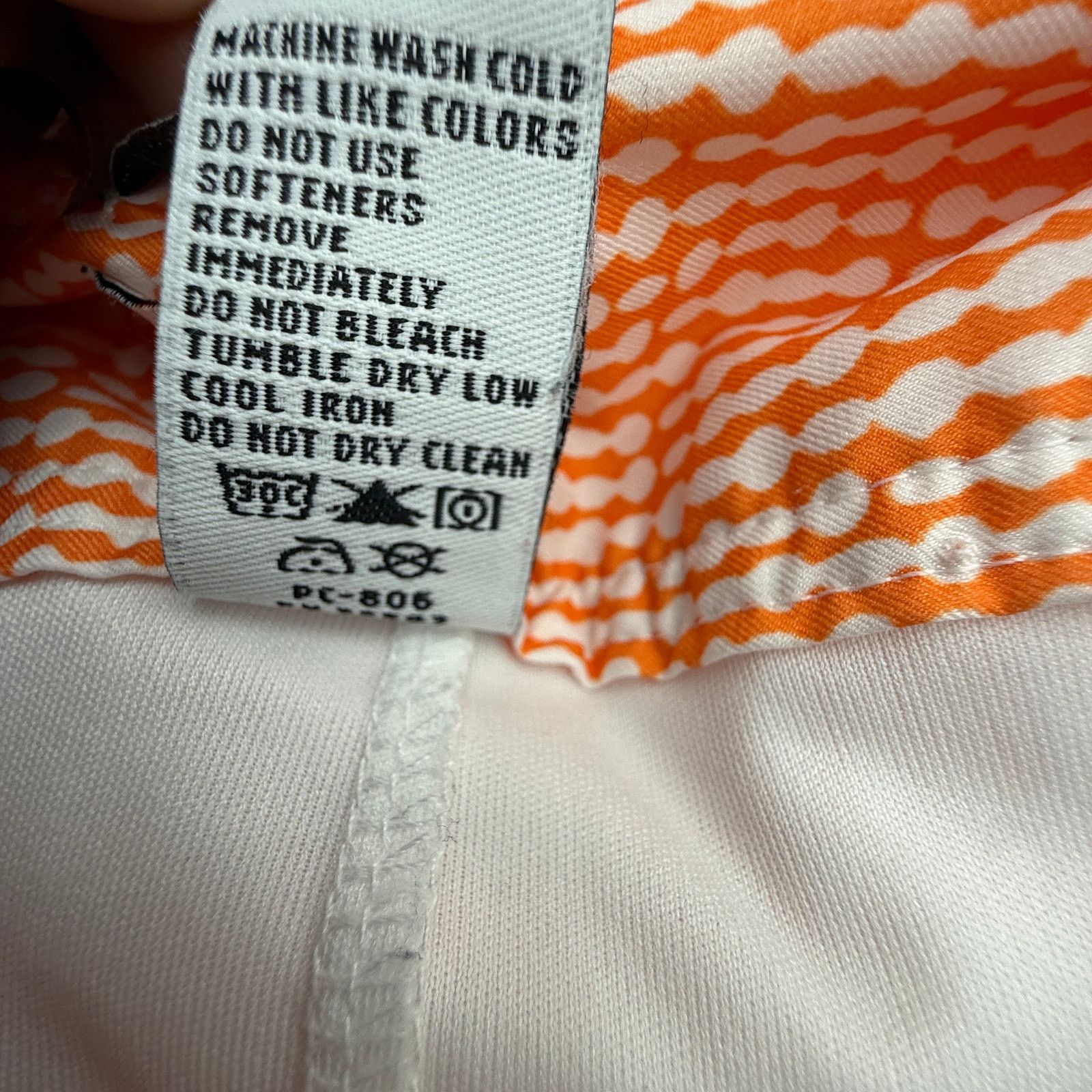 Izod IZOD XFG Orange Seersucker Print Golf Skort - Size 16 Size 38" / US 16 / IT 52 - 4 Thumbnail