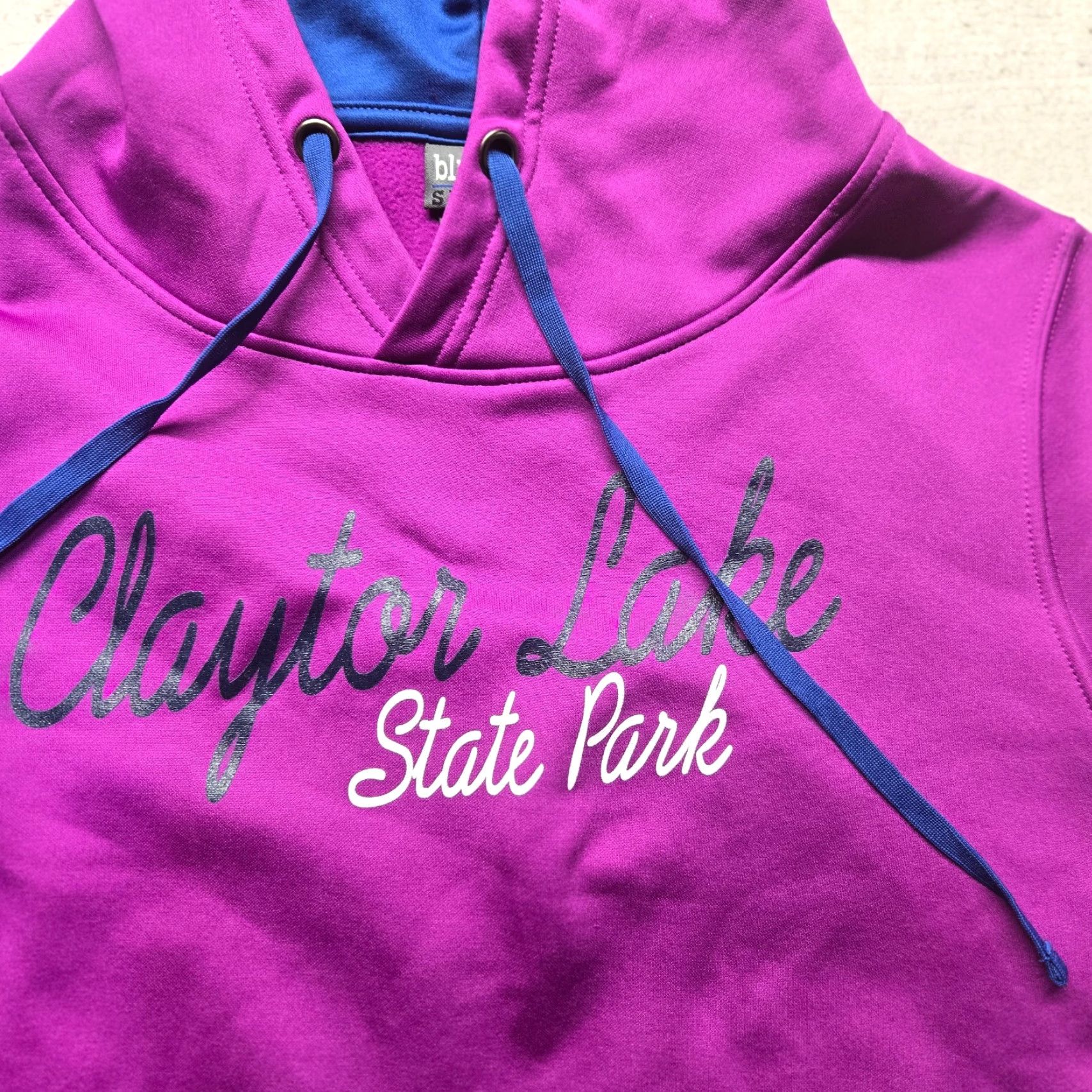 Vintage Blue 84 Sweatshirt Hoodie Purple Adult M Pullover Women 90s Claytor Lake State Park Pulaski VA Sweater Shirt Love for Activewear Size M / US 6-8 / IT 42-44 - 2 Thumbnail