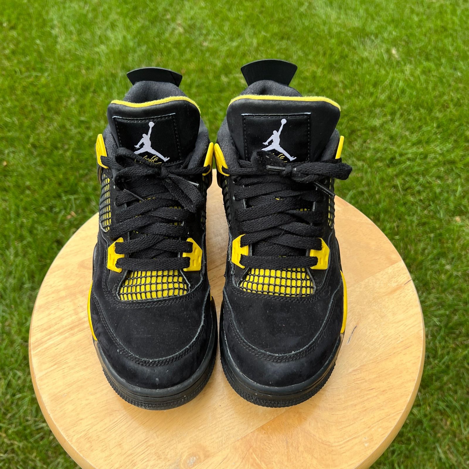 Jordan Brand × Nike Size 6 - Nike Air Jordan 4 Retro GS Thunder 2023 Men's Shoes Size US 6 / EU 39 - 4 Thumbnail