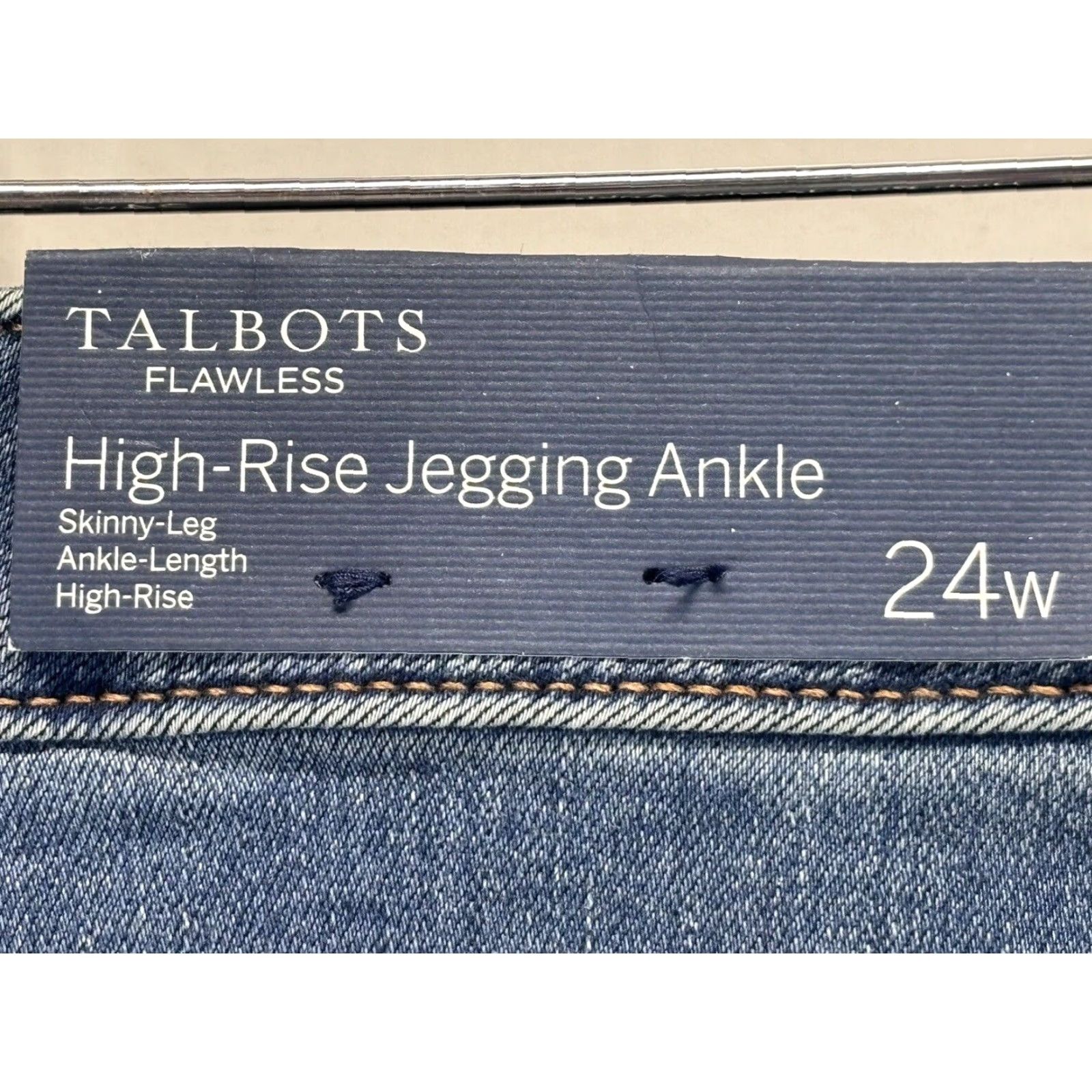 Talbots Talbots Jeans 24W Plus Size Women's High Rise Jegging Ankle Skinny Blue Size 42" / US 20 - 5 Thumbnail