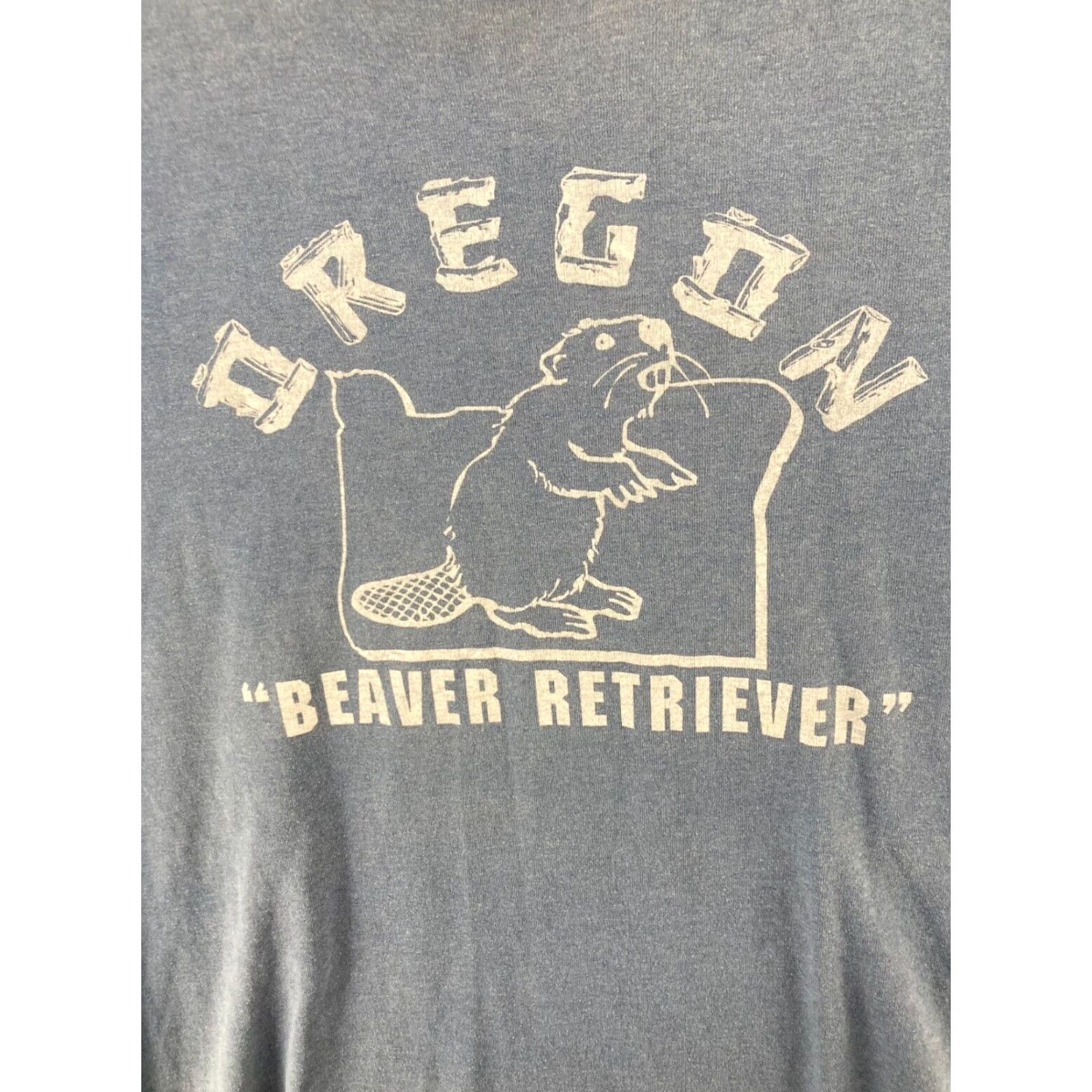 Vintage Mr Chips Mens TShirt M Blue Oregon Beaver Retriever Shirt Adult Medium Blue Nike-style? Size US M / EU 48-50 / 2 - 4 Thumbnail