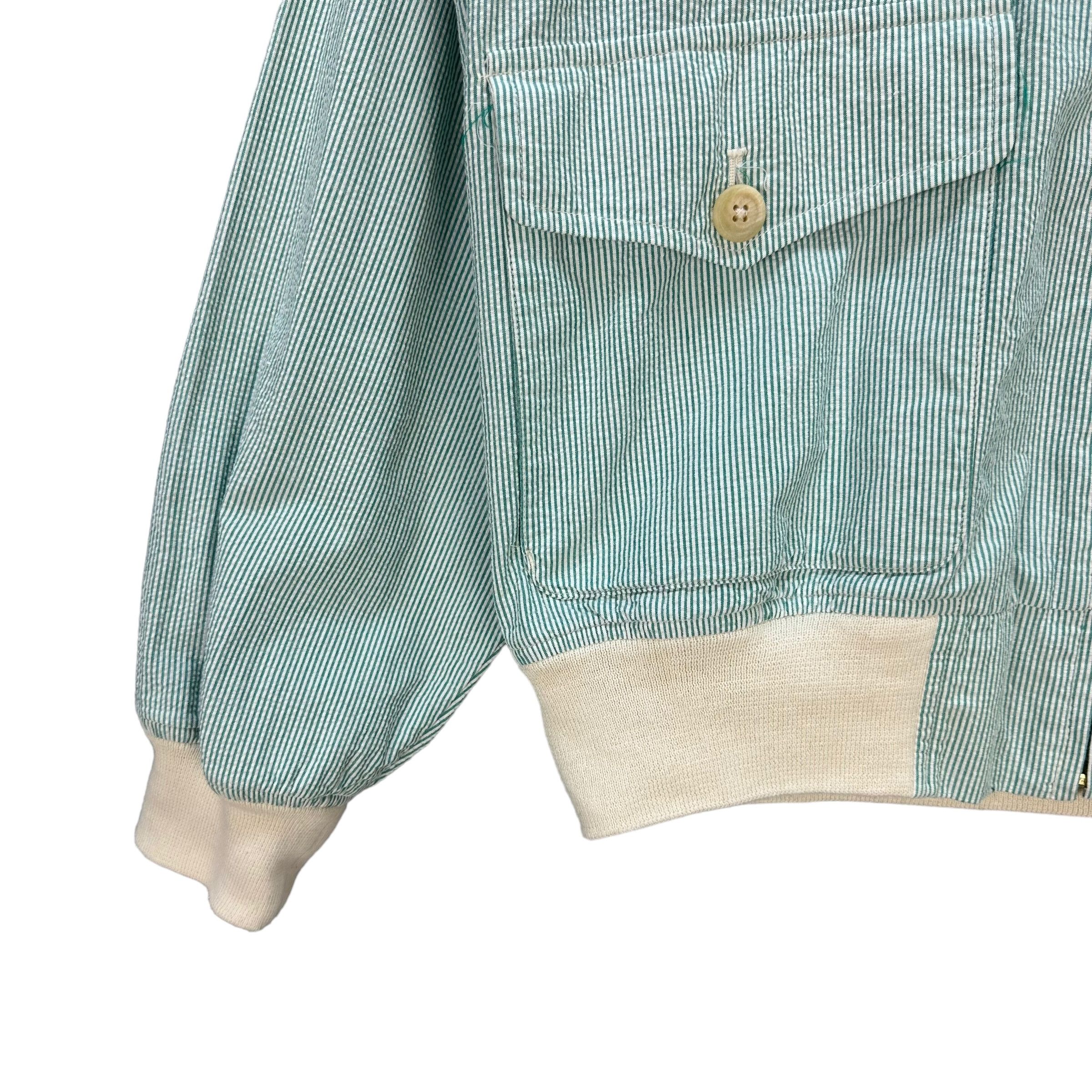 Polo Ralph Lauren 90's POLO RL 3 POCKET STRIPED BOMBER JACKET #8871-033 Size US L / EU 52-54 / 3 - 4 Thumbnail