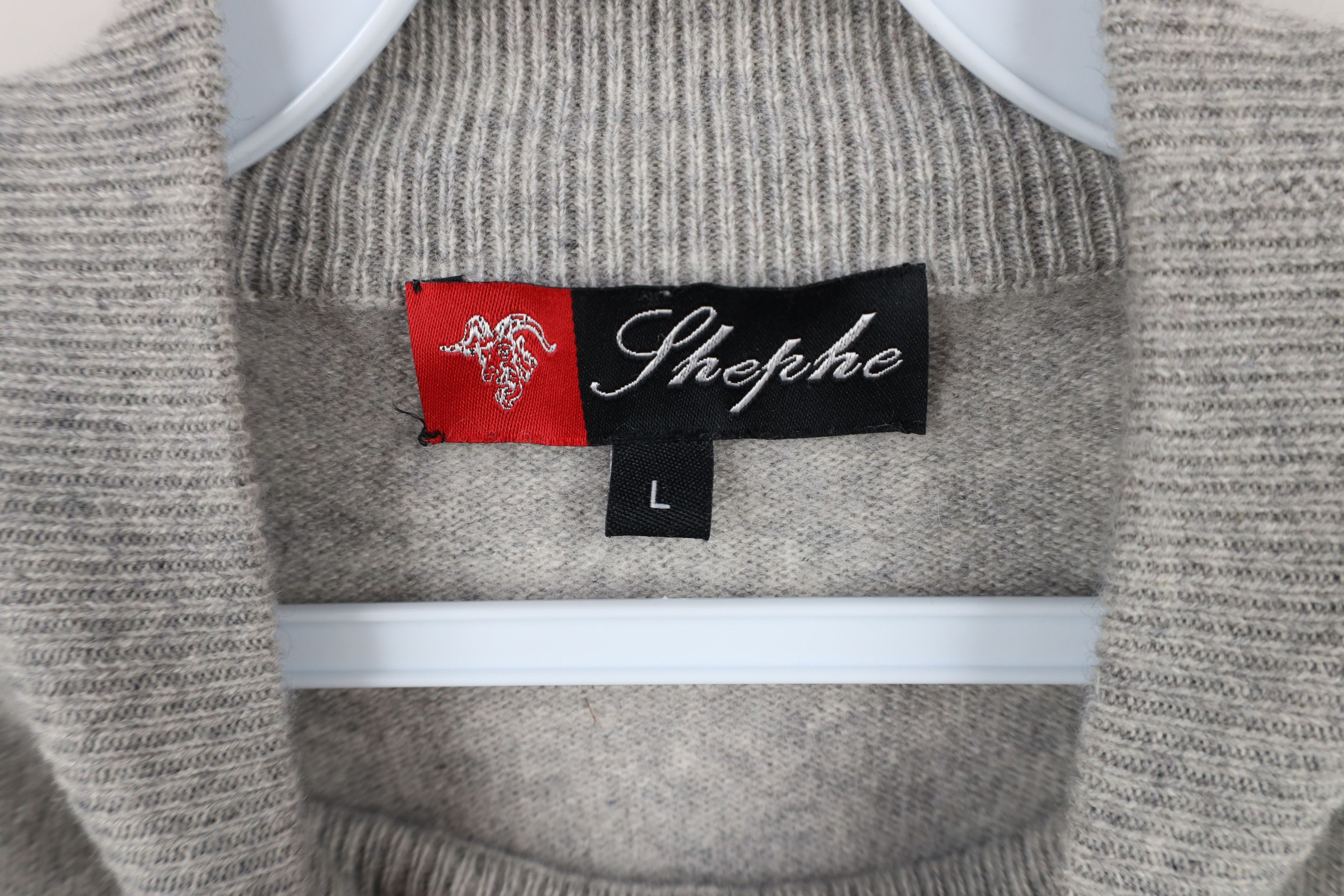 Vintage Vintage 90s Streetwear Blank Soft Cashmere Knit Sweater Size US L / EU 52-54 / 3 - 5 Thumbnail