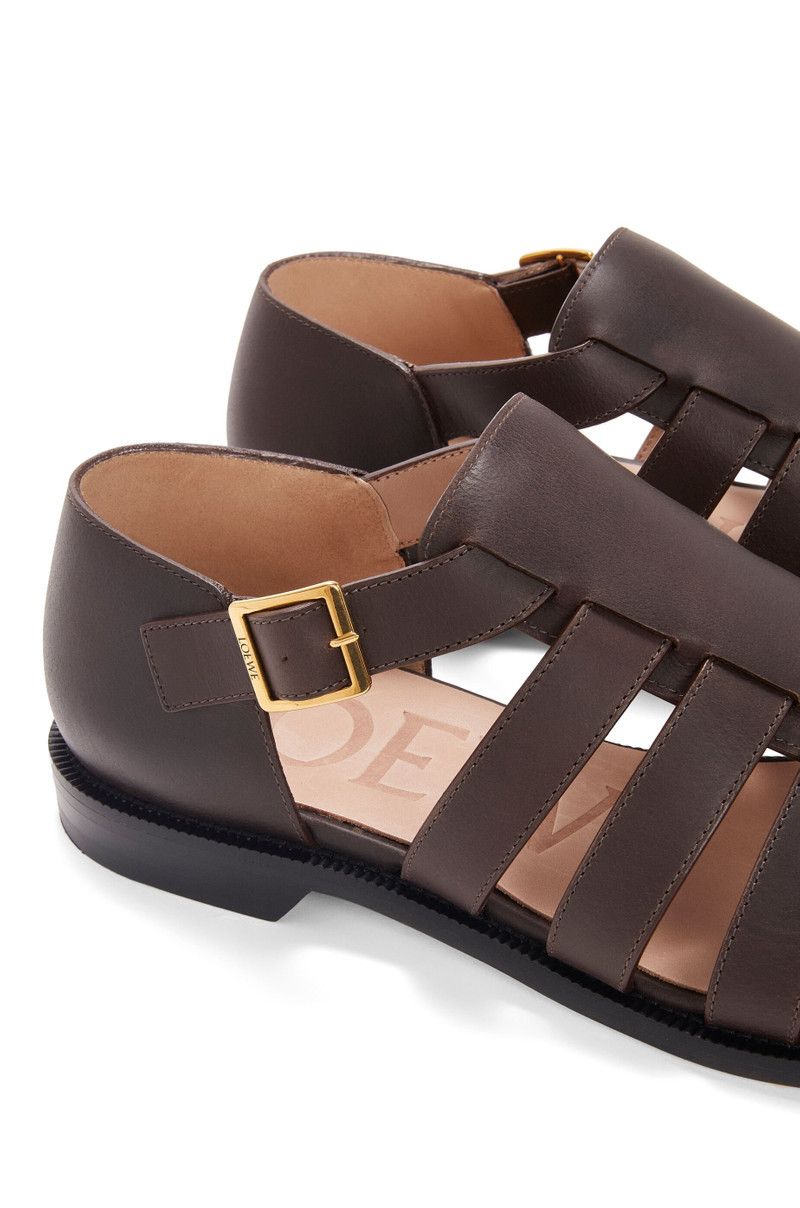 Loewe o1in1g0426 Campo Sandals in Dark Brown Size US 8 / EU 41 - 4 Thumbnail