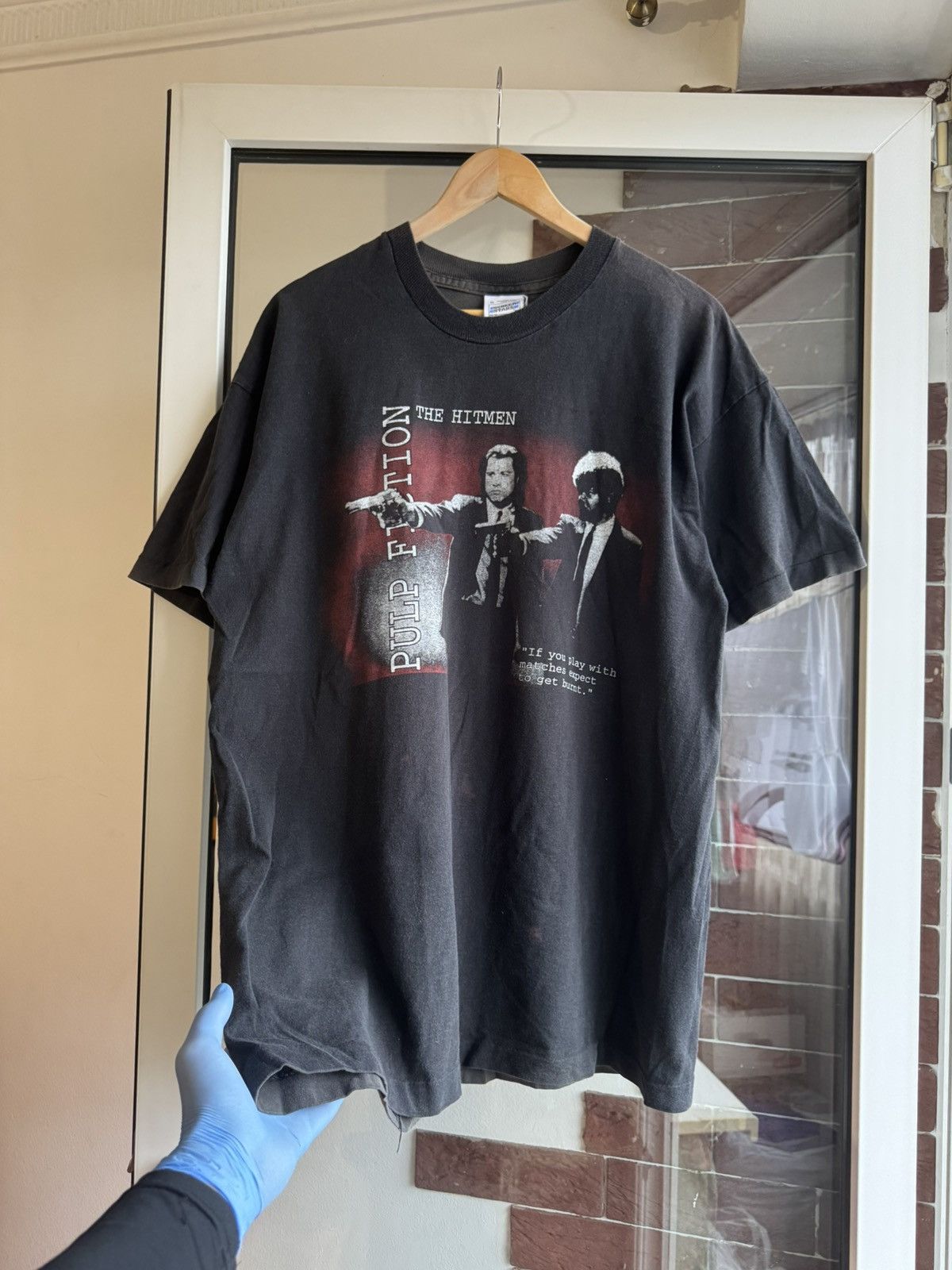 Band Tees Vintage Pulp Fiction movie 1994 screenstar Size US XL / EU 56 / 4 - 2 Thumbnail